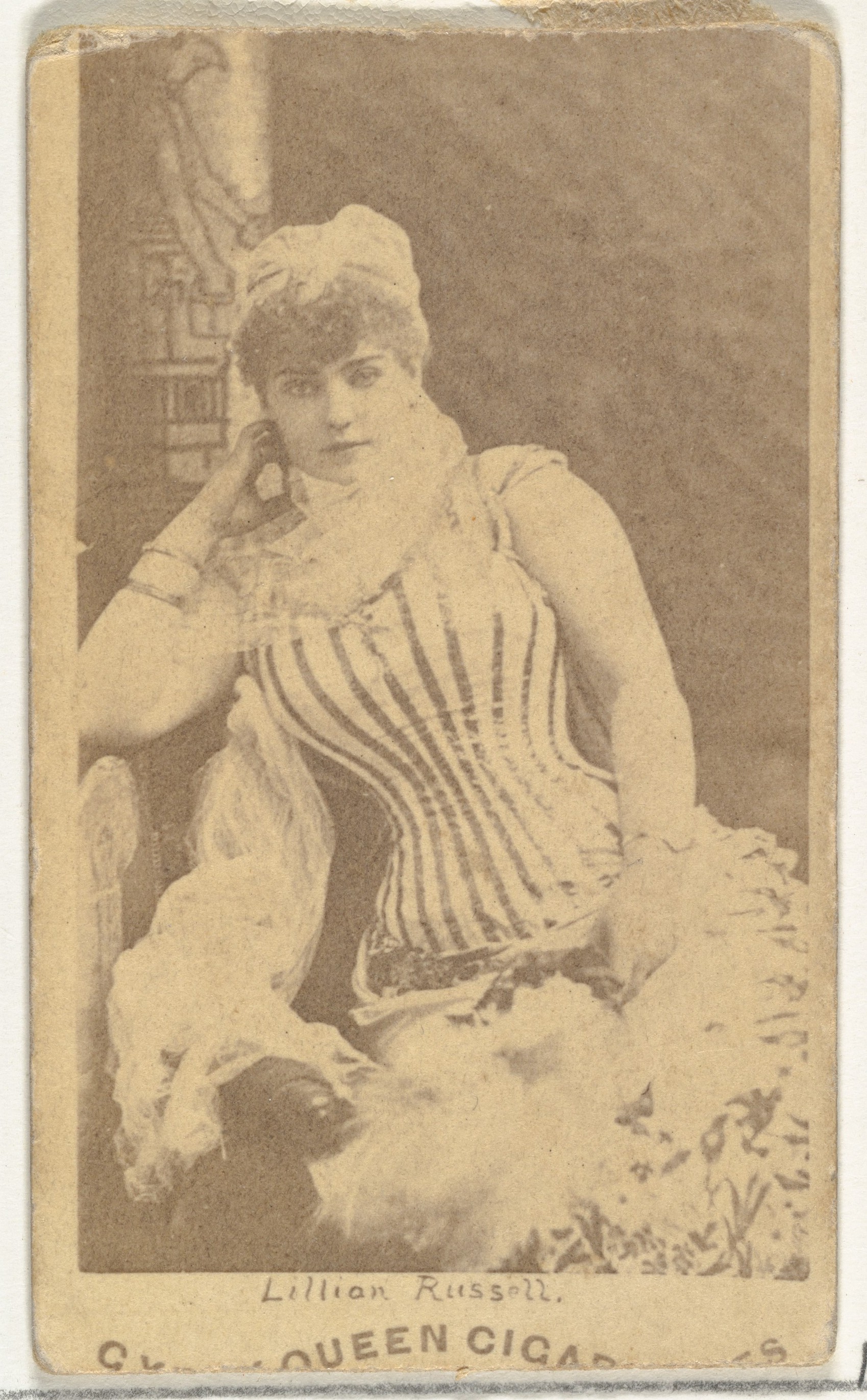 Goodwin & Company, Lillian Russell, from the Actors and Actresses series (N171) for Gypsy Queen Cigarettes