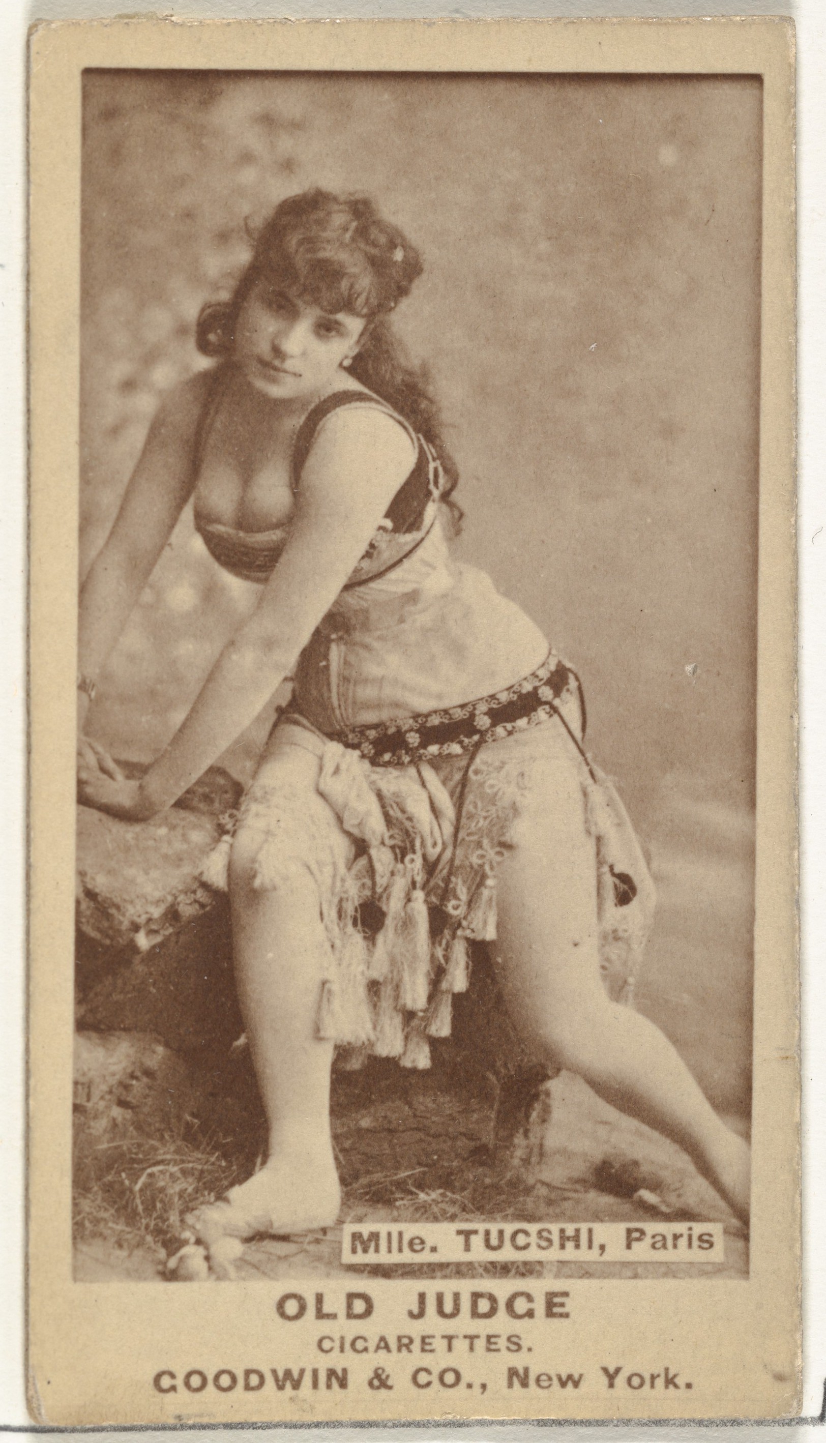 Goodwin & Company, Mlle. Tucshi, Paris, from the Actors and Actresses series (N171) for Old Judge Cigarettes