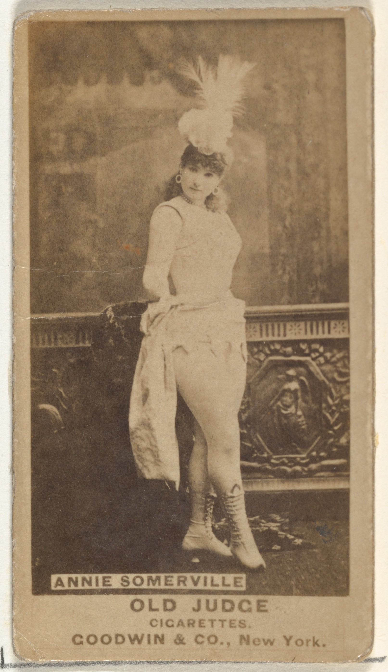 Annie Somerville, from the Actors and Actresses series (N171) for Old Judge Cigarettes