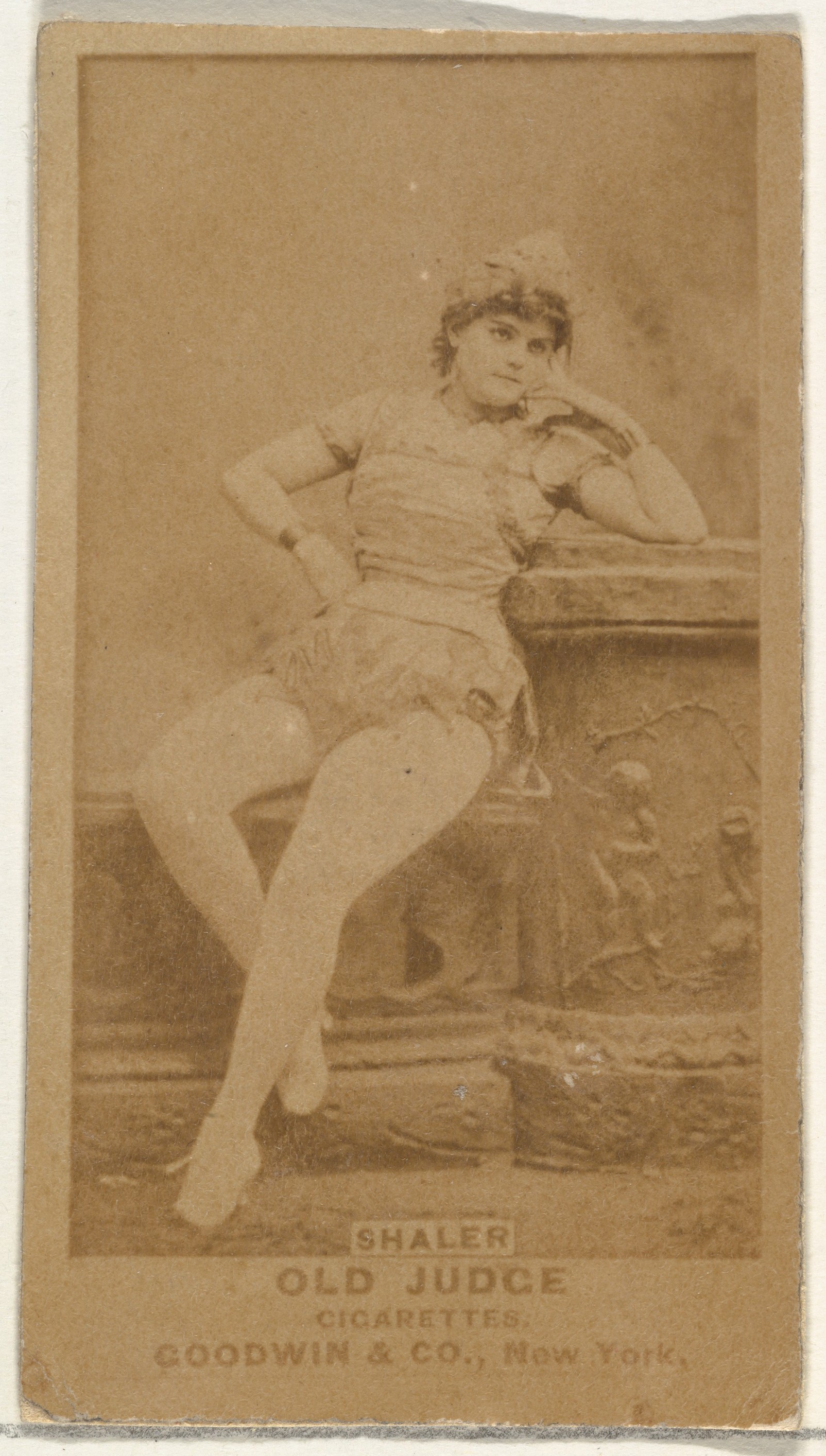 Shaler, from the Actors and Actresses series (N171) for Old Judge Cigarettes