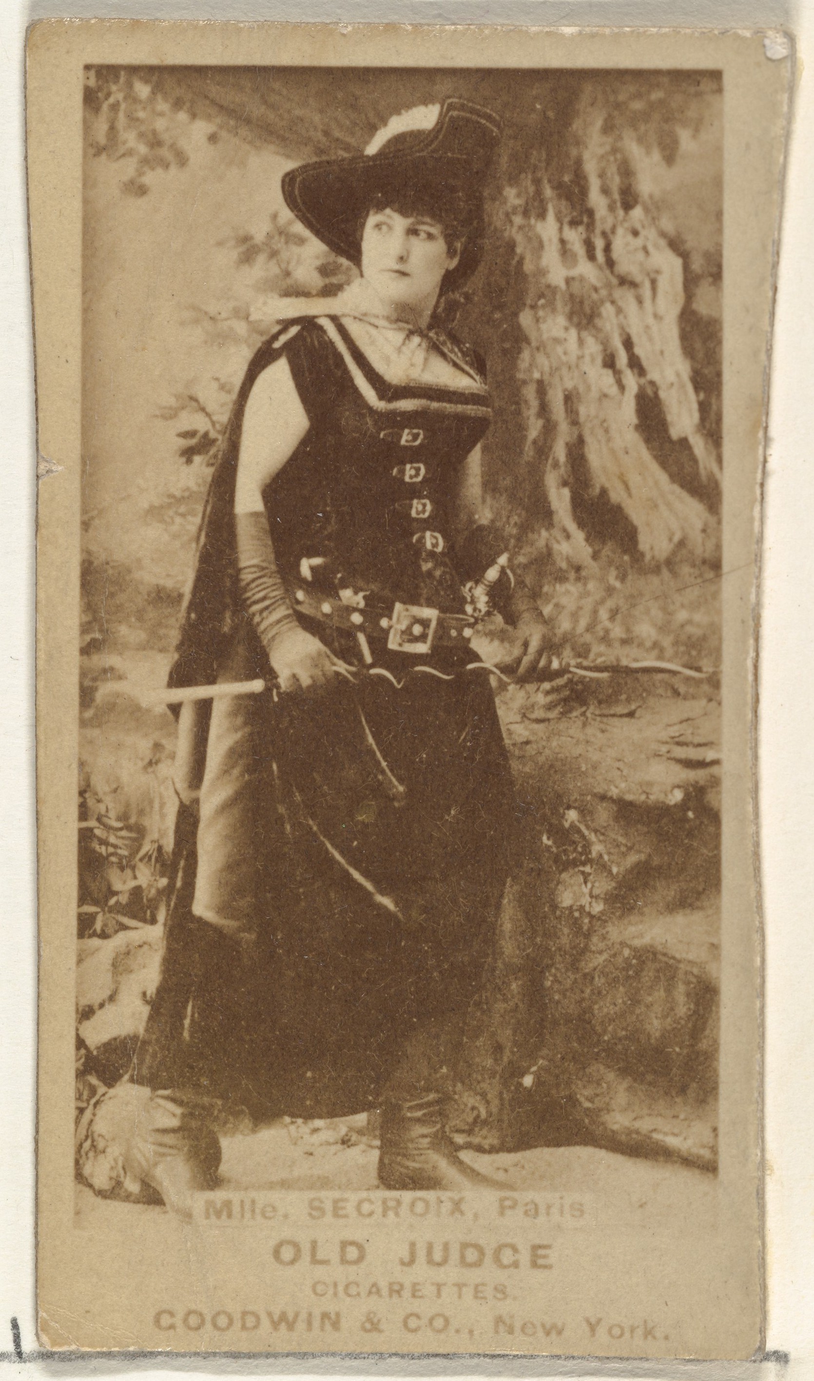 Goodwin & Company, Mlle. Secroix, Paris, from the Actors and Actresses series (N171) for Old Judge Cigarettes