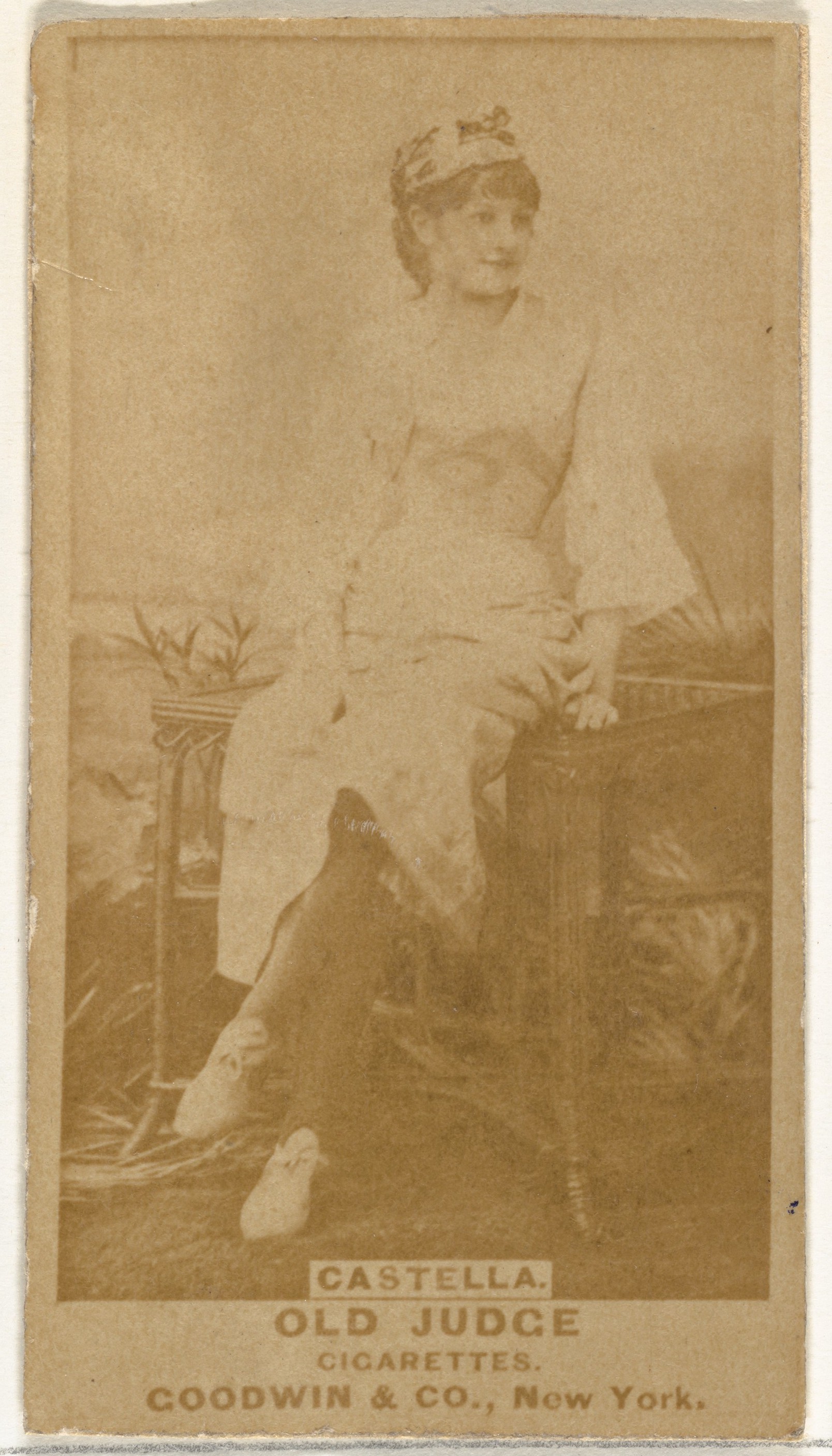 Castella, from the Actors and Actresses series (N171) for Old Judge Cigarettes