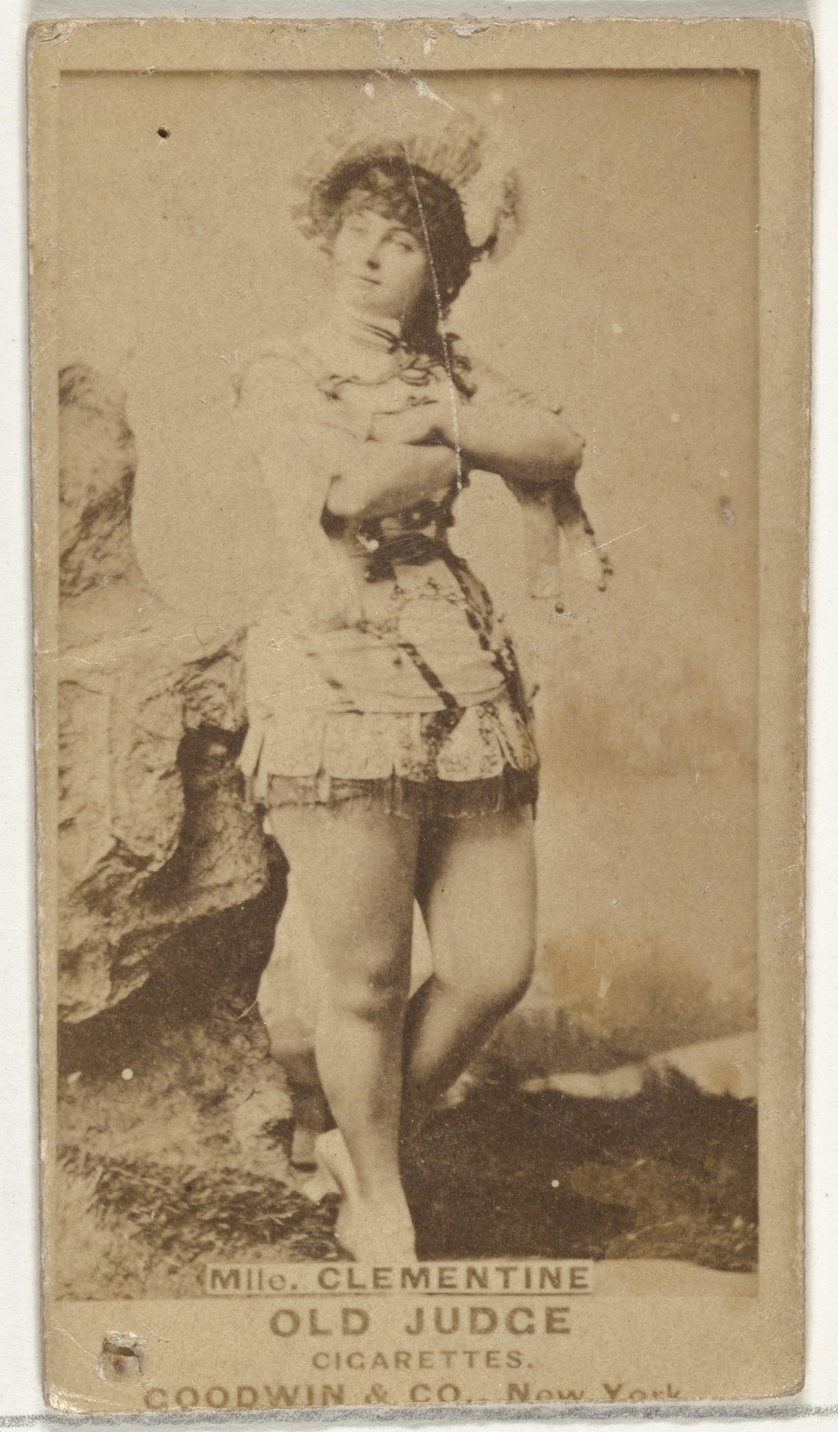 Goodwin & Company, Mlle. Clementine, from the Actors and Actresses series (N171) for Old Judge Cigarettes