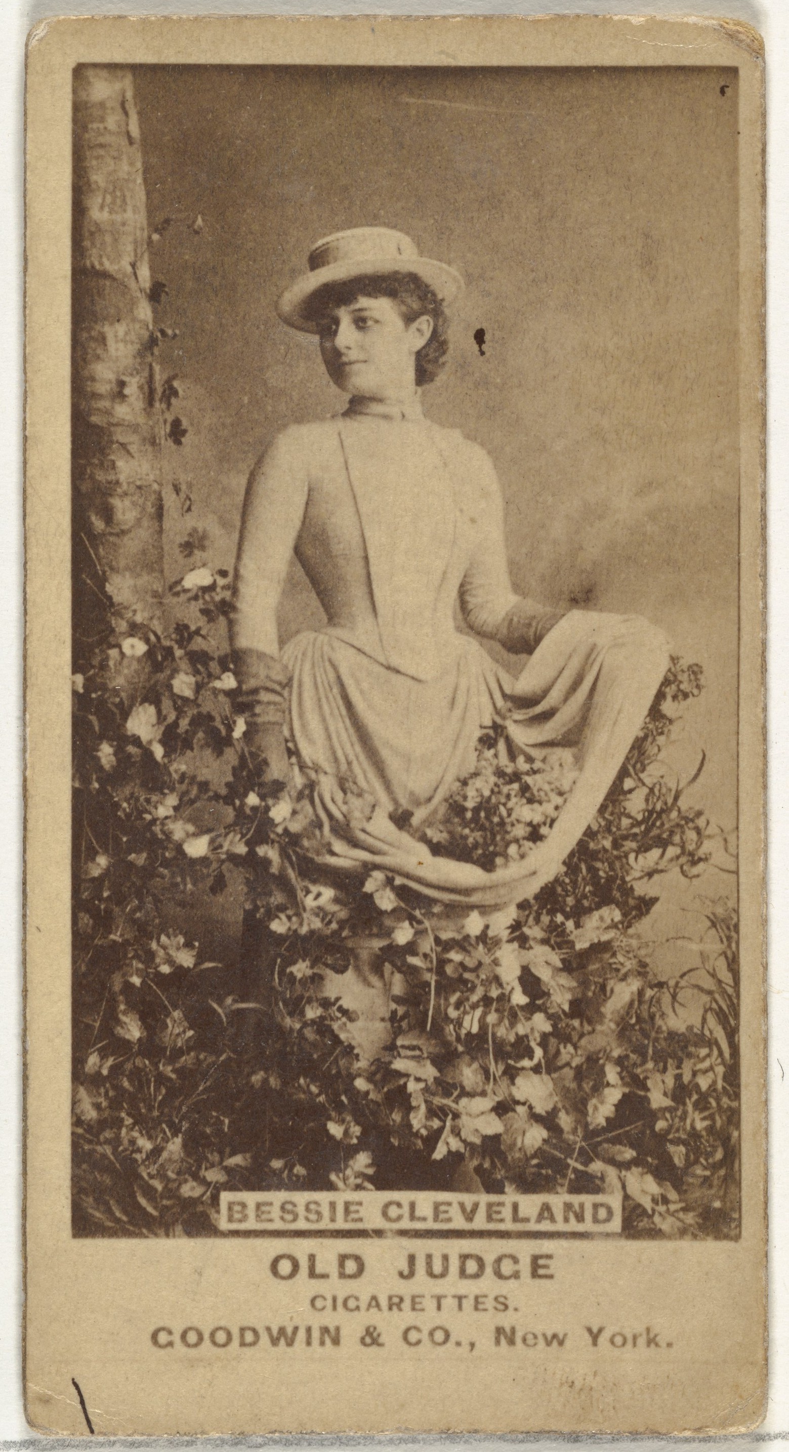 Goodwin & Company, Bessie Cleveland, from the Actors and Actresses series (N171) for Old Judge Cigarettes
