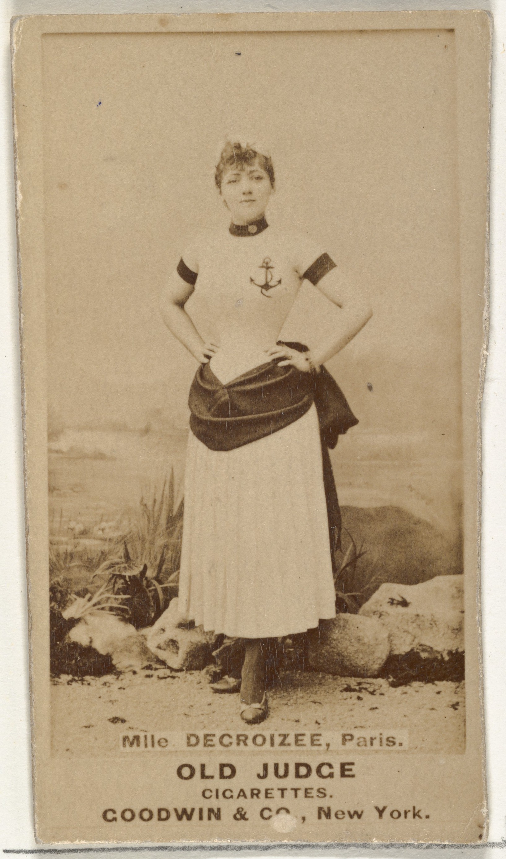 Goodwin & Company, Mlle. Decroizee, Paris, from the Actors and Actresses series (N171) for Old Judge Cigarettes