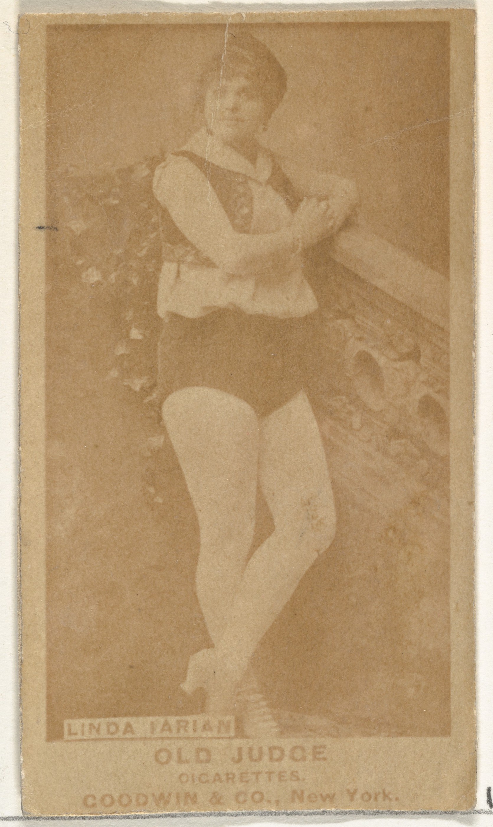 Goodwin & Company, Linda Farian, from the Actors and Actresses series (N171) for Old Judge Cigarettes