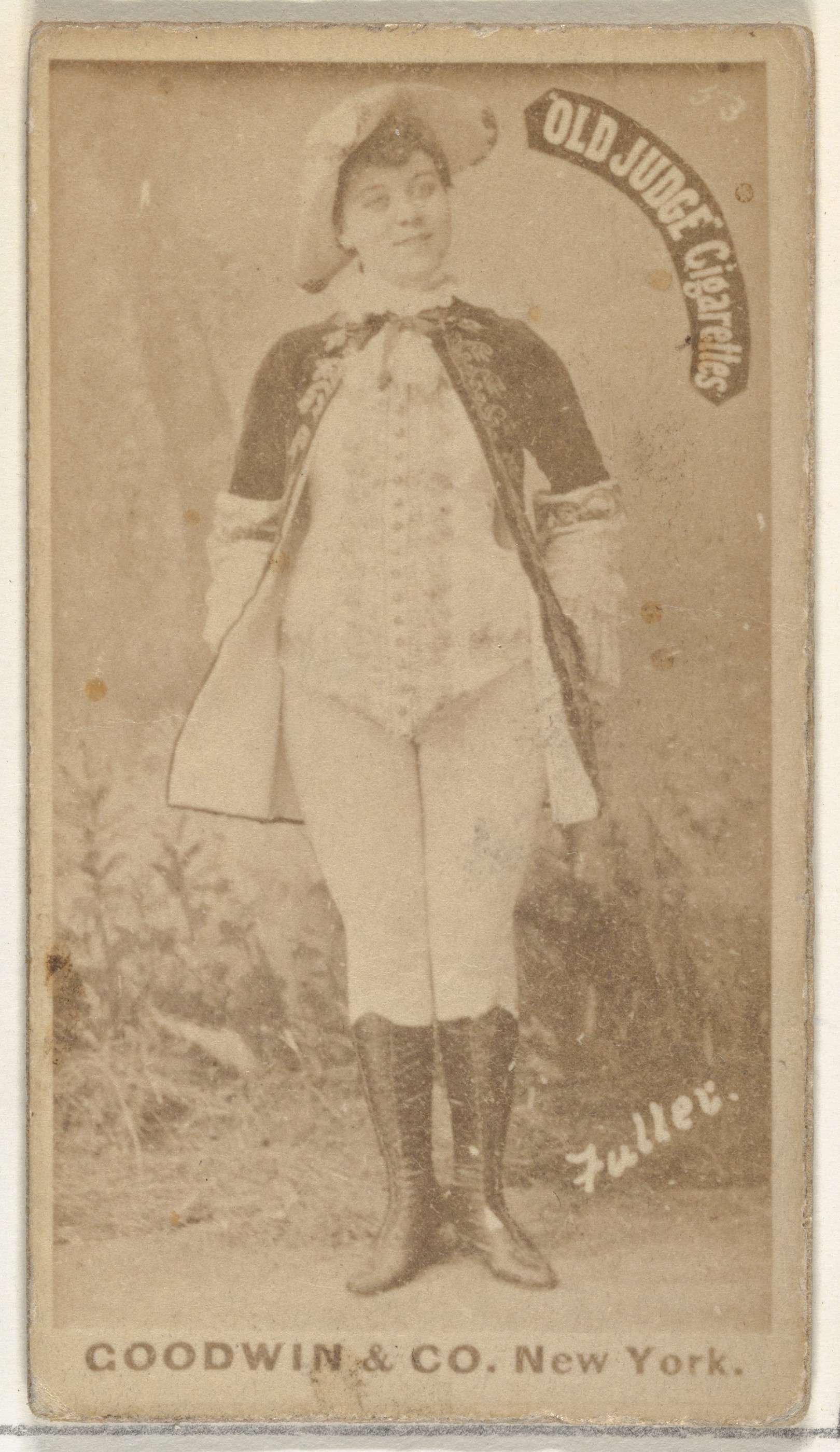 Goodwin & Company, Fuller, from the Actors and Actresses series (N171) for Old Judge Cigarettes