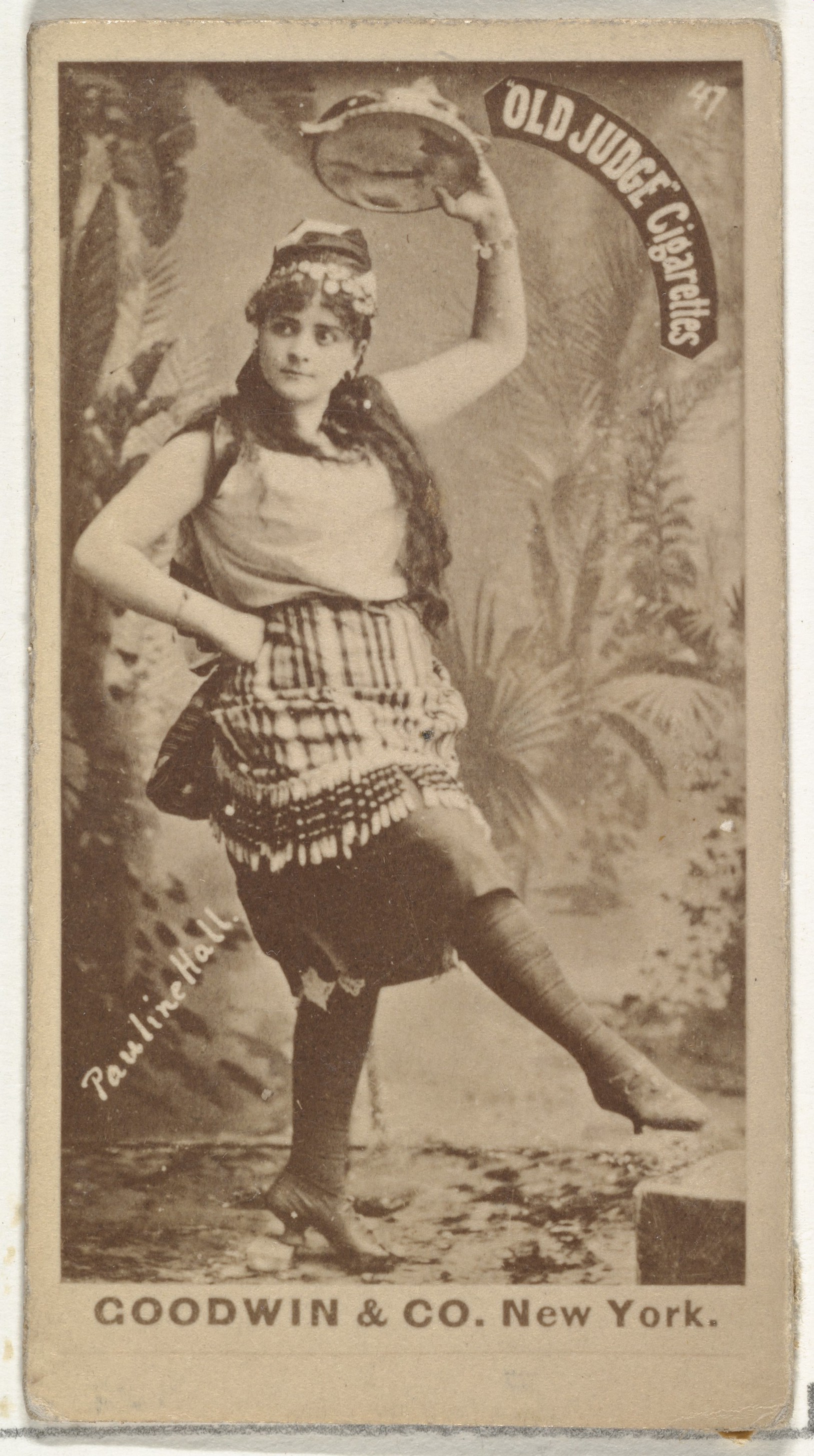 Pauline Hall, from the Actors and Actresses series (N171) for Old Judge Cigarettes