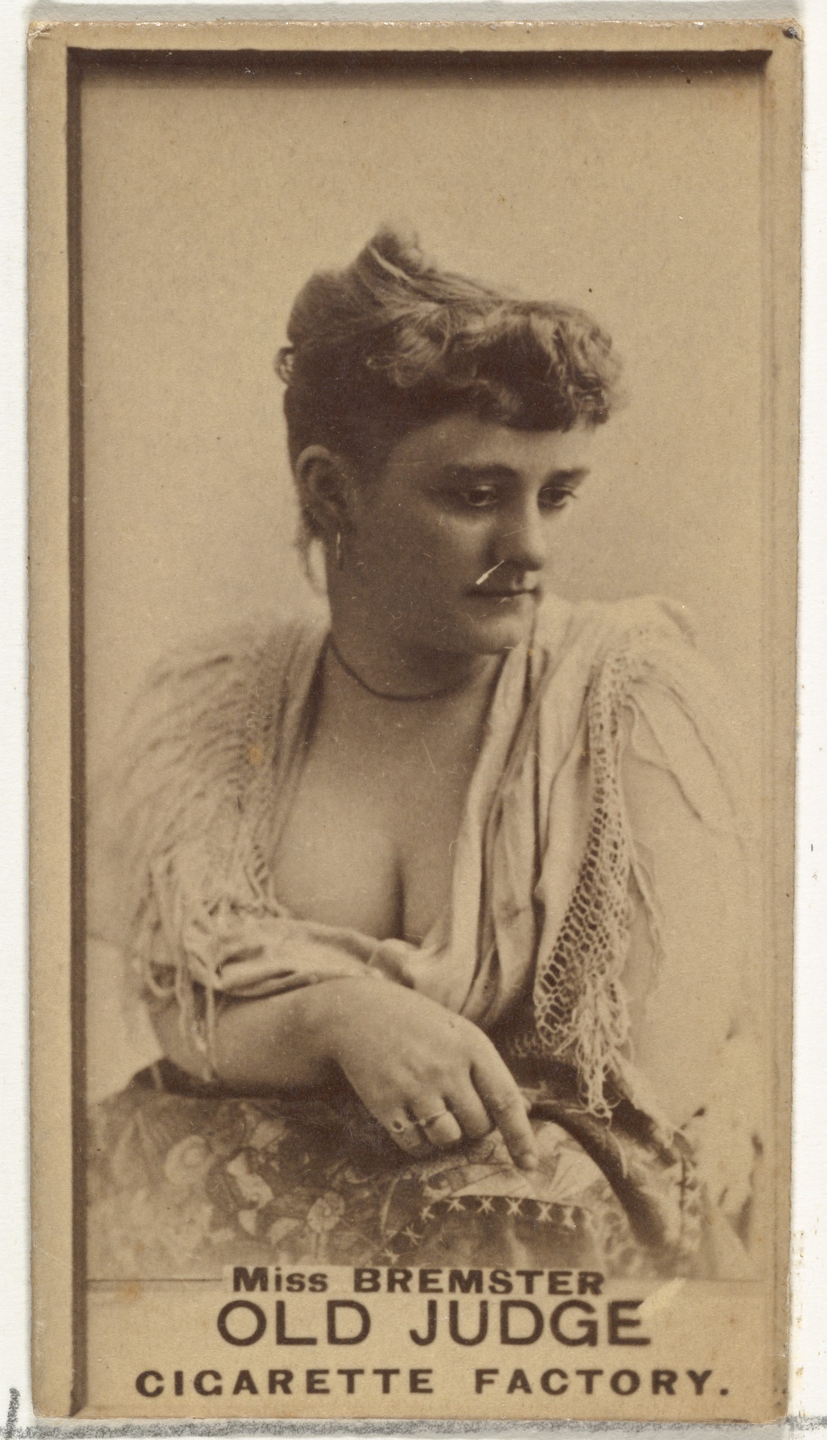 Miss Bremster, from the Actors and Actresses series (N171) for Old Judge Cigarettes
