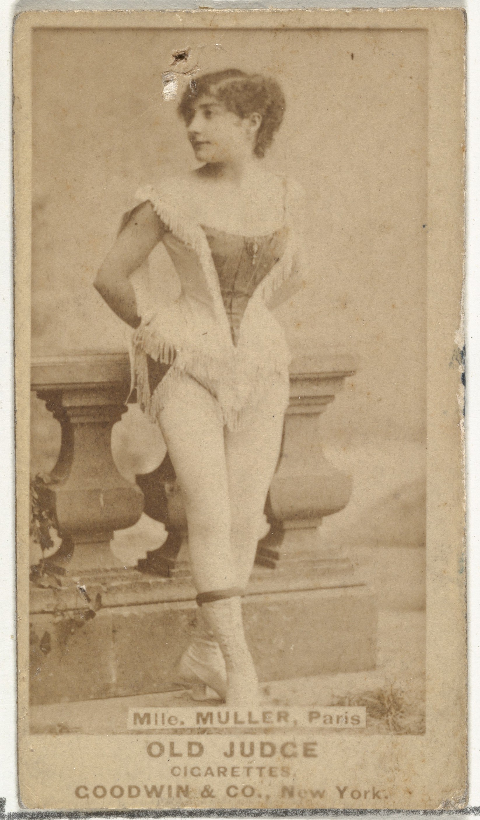 Goodwin & Company, Mlle. Muller, Paris, from the Actors and Actresses series (N171) for Old Judge Cigarettes