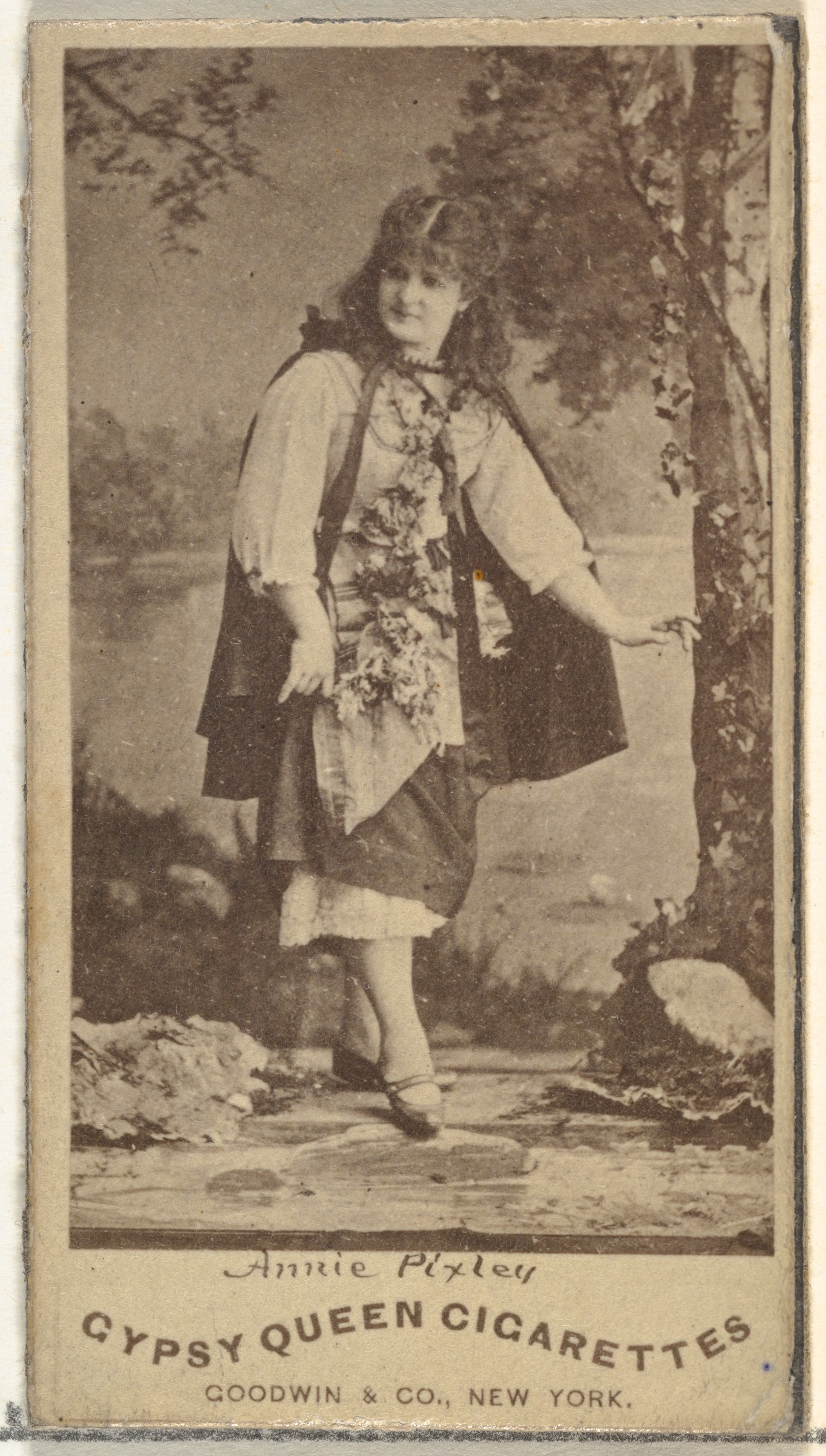Annie Pixley, from the Actors and Actresses series (N171) for Gypsy Queen Cigarettes