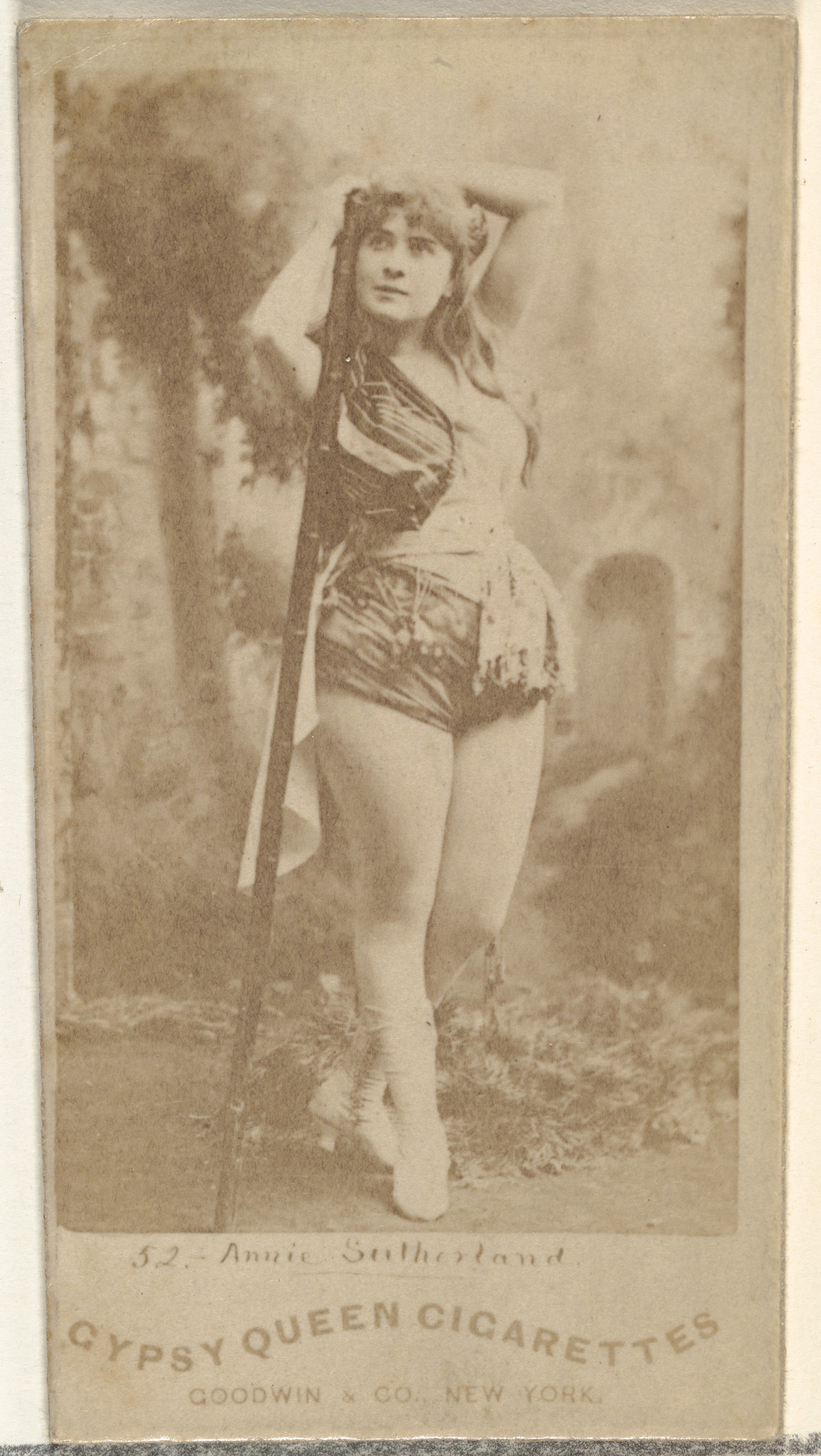 Goodwin & Company, Annie Sutherland, from the Actors and Actresses series (N171) for Gypsy Queen Cigarettes