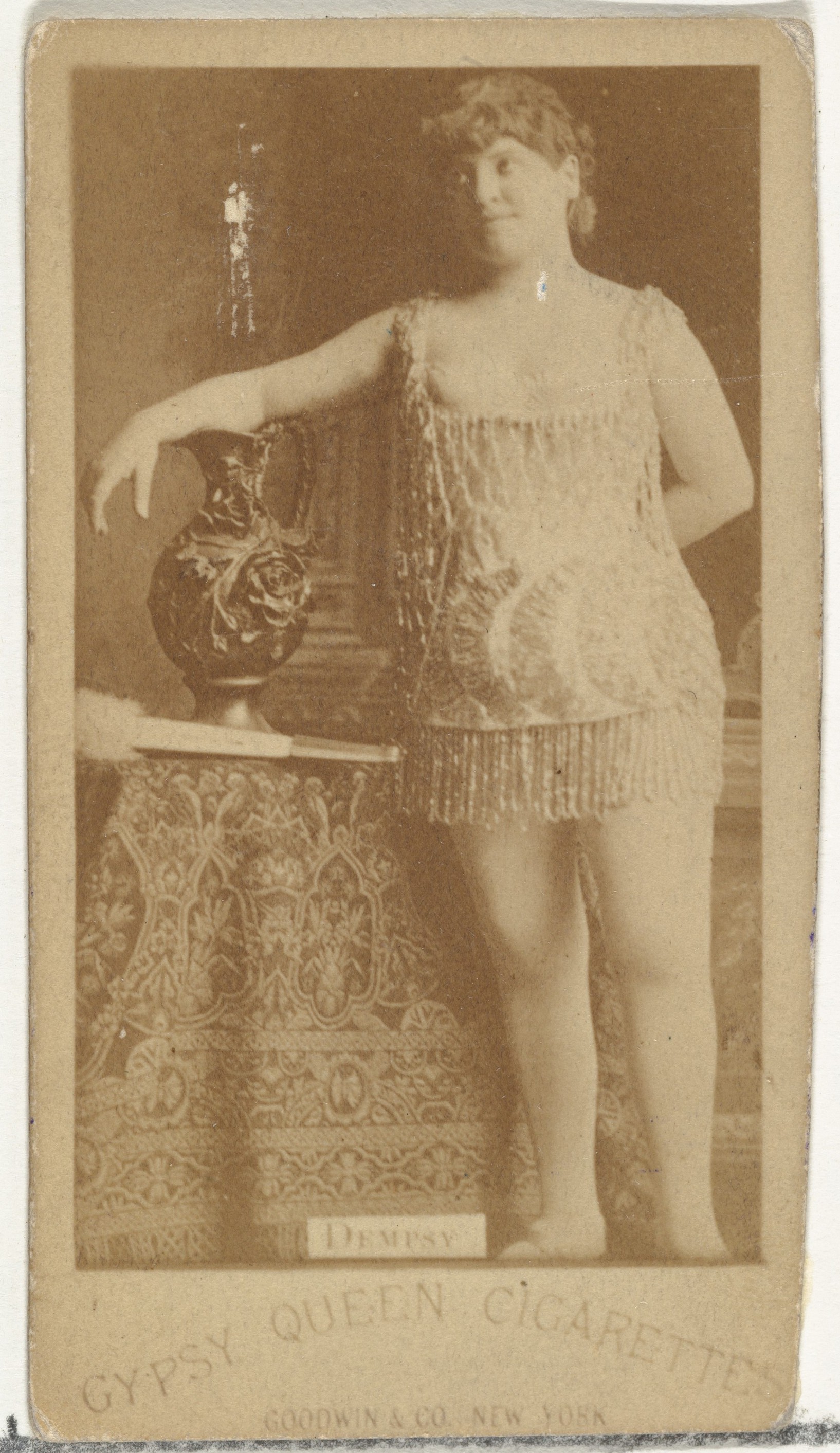 Goodwin & Company, Dempsy, from the Actors and Actresses series (N171) for Gypsy Queen Cigarettes