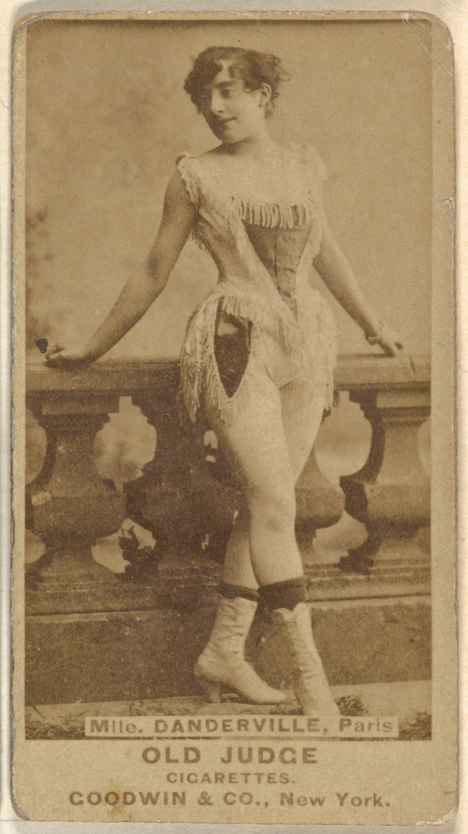 Mlle. Danderville, Paris, from the Actors and Actresses series (N171) for Old Judge Cigarettes