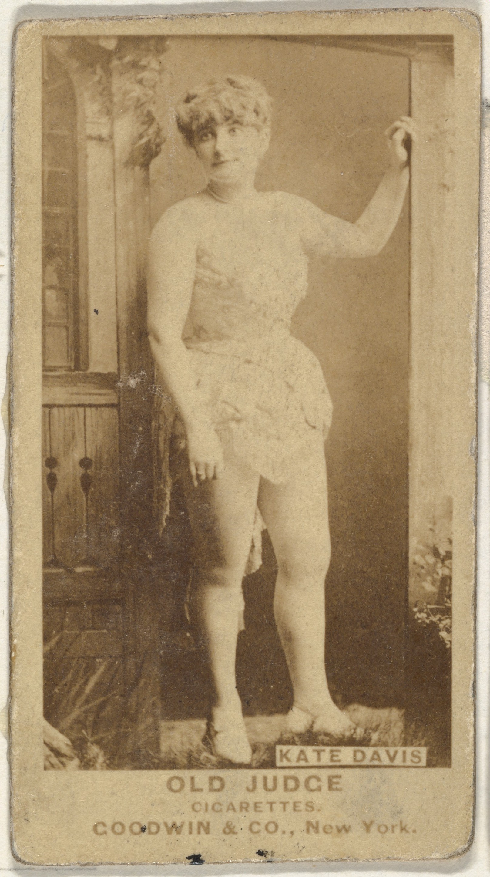 Goodwin & Company, Kate Davis, from the Actors and Actresses series (N171) for Old Judge Cigarettes