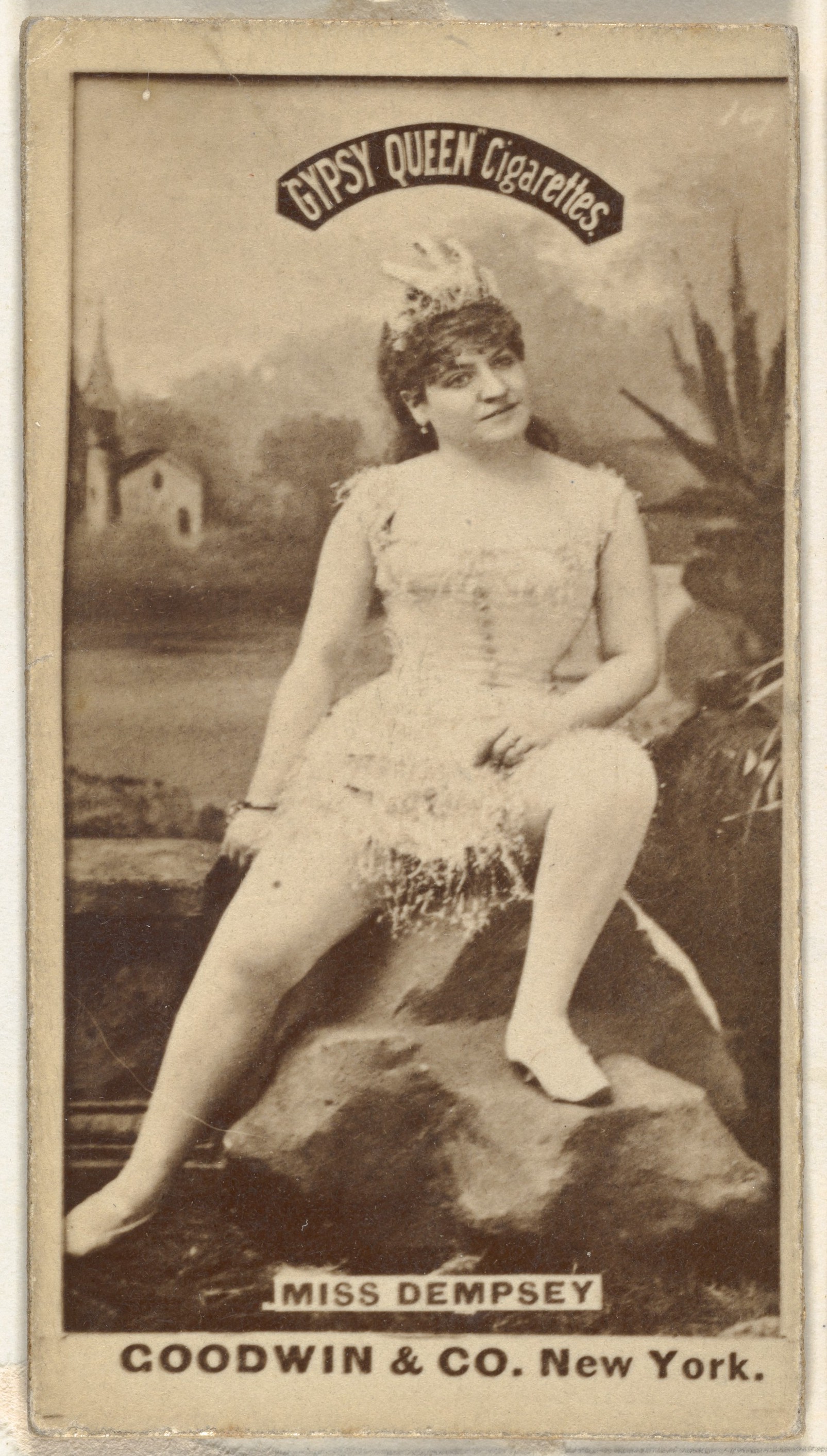 Miss Dempsey, from the Actors and Actresses series (N171) for Gypsy Queen Cigarettes