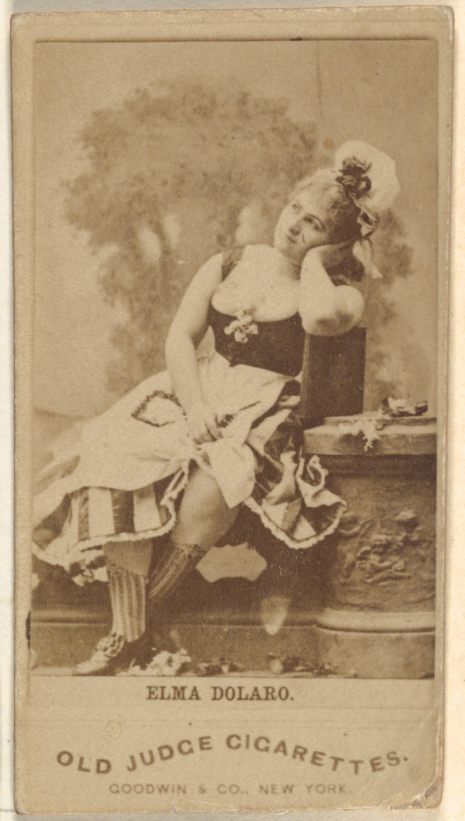 Elma Dolaro, from the Actors and Actresses series (N171) for Old Judge Cigarettes