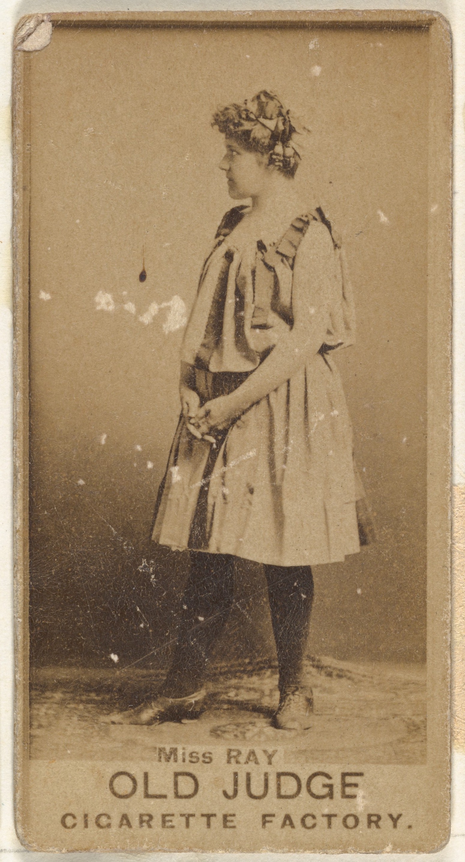 Miss Ray, from the Actors and Actresses series (N171) for Old Judge Cigarettes