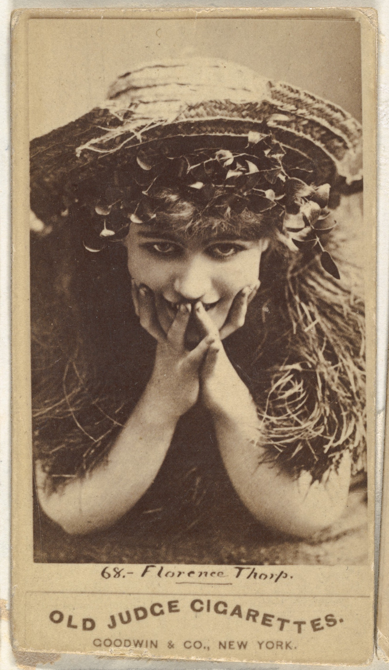 Goodwin & Company, Florence Thorp, from the Actors and Actresses series (N171) for Old Judge Cigarettes