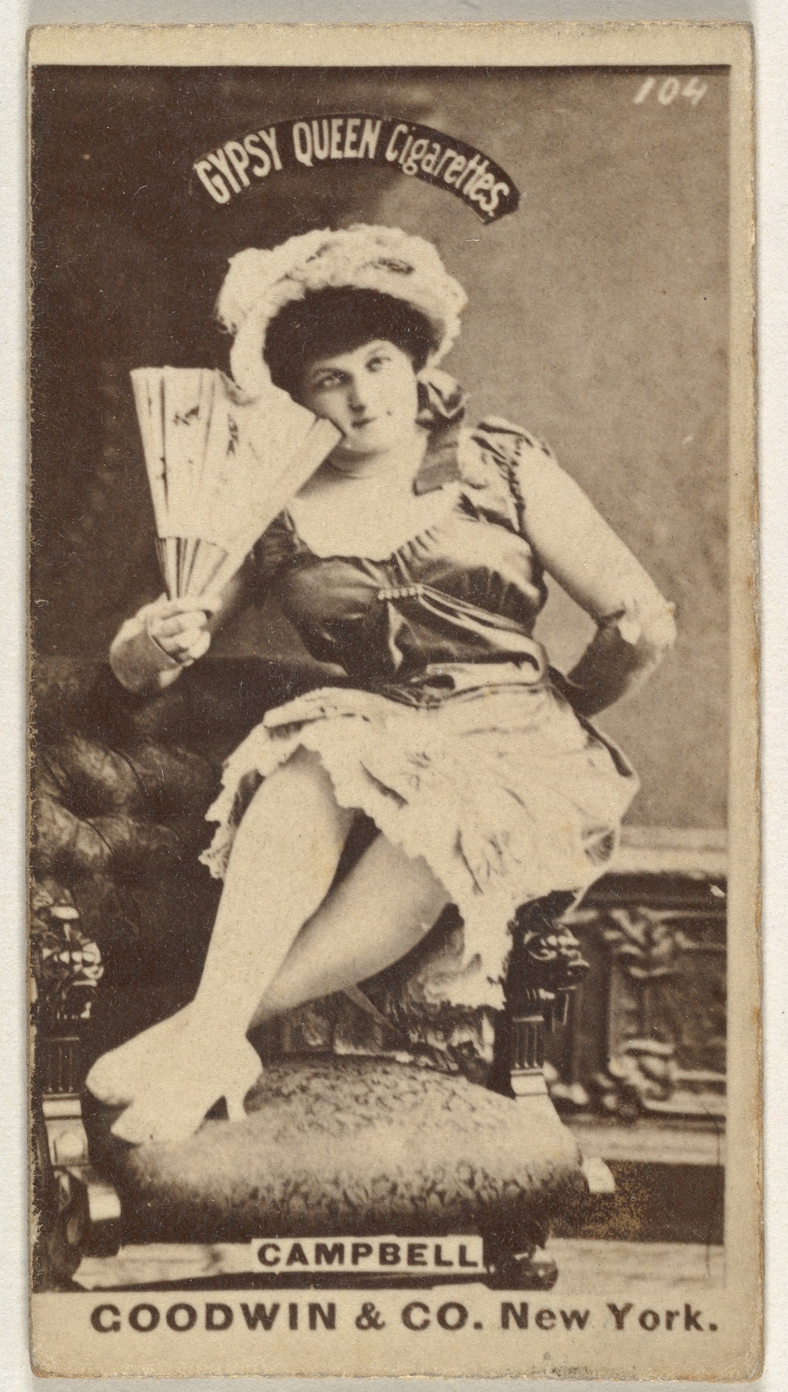 Campbell, from the Actors and Actresses series (N171) for Gypsy Queen Cigarettes