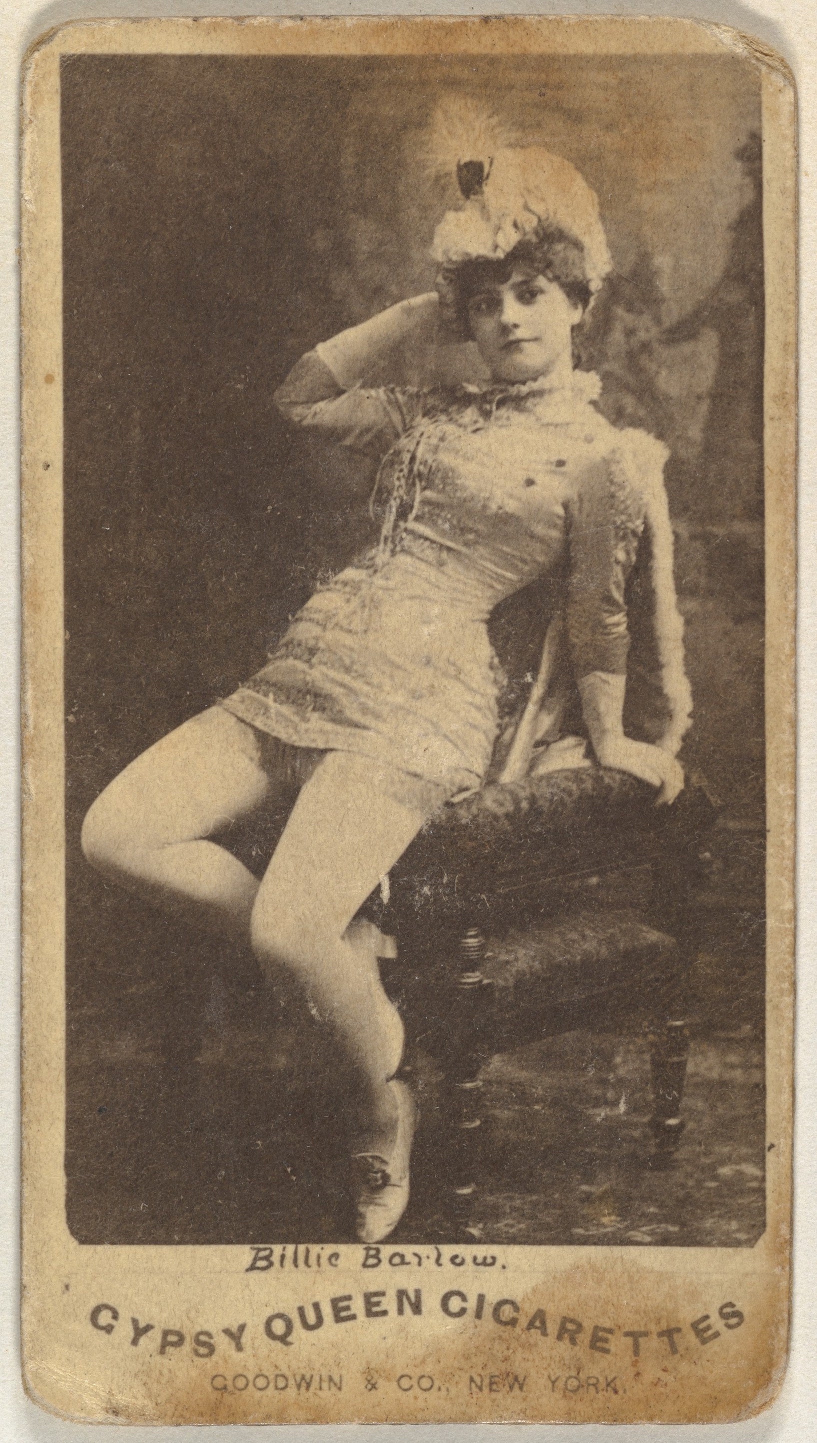 Goodwin & Company, Billie Barlow, from the Actors and Actresses series (N171) for Gypsy Queen Cigarettes