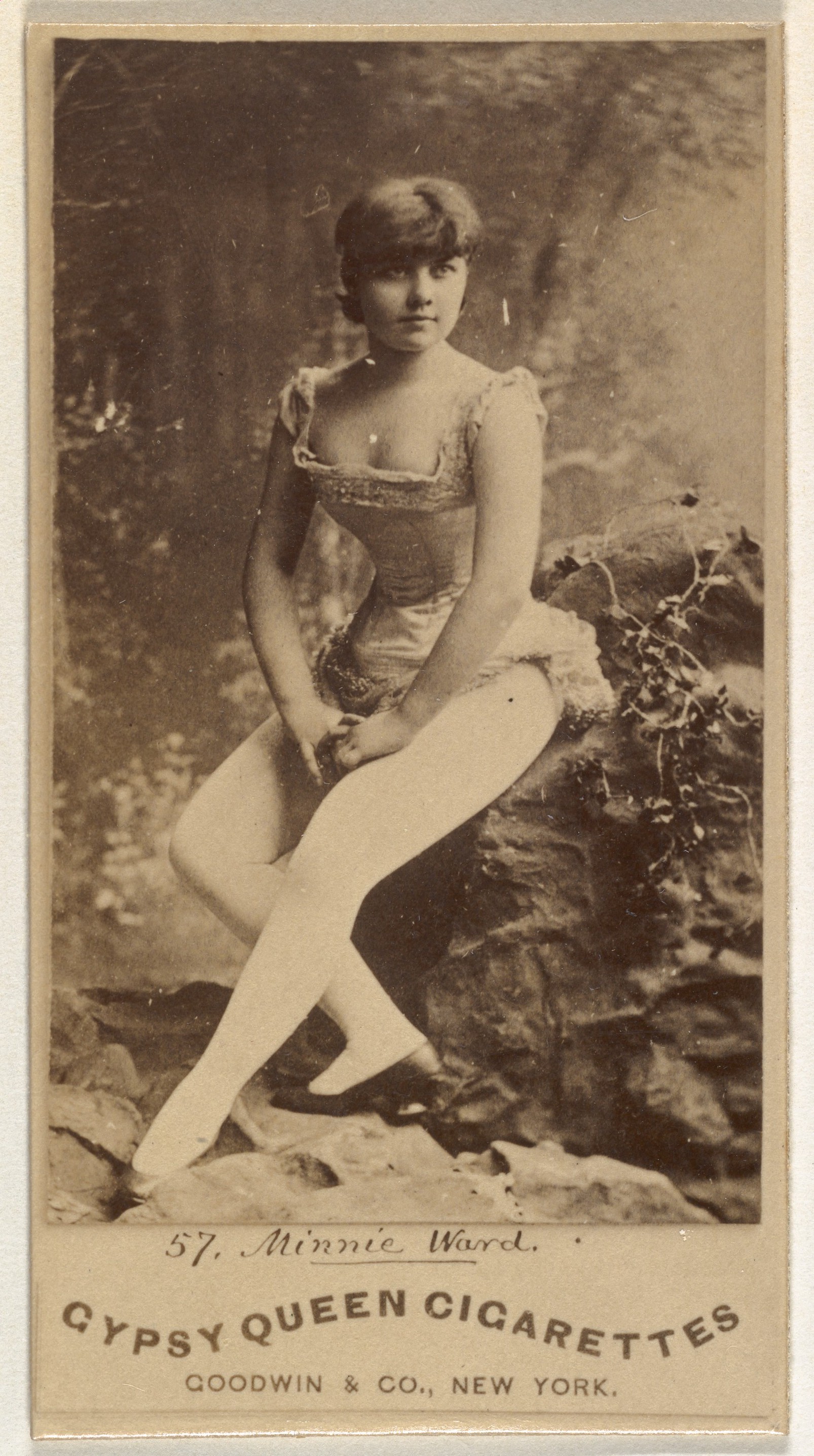 Minnie Ward, from the Actors and Actresses series (N171) for Gypsy Queen Cigarettes