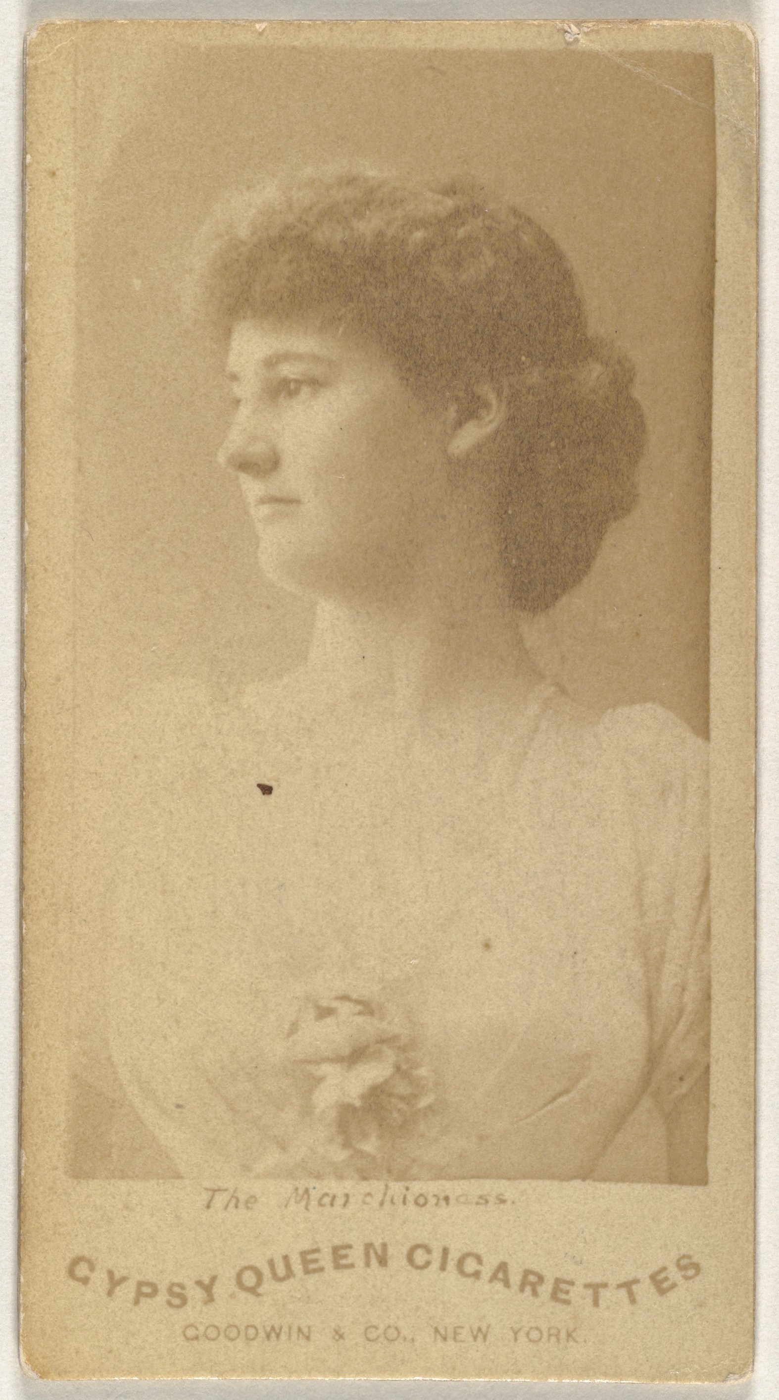 Goodwin & Company, The Marchioness, from the Actors and Actresses series (N171) for Gypsy Queen Cigarettes