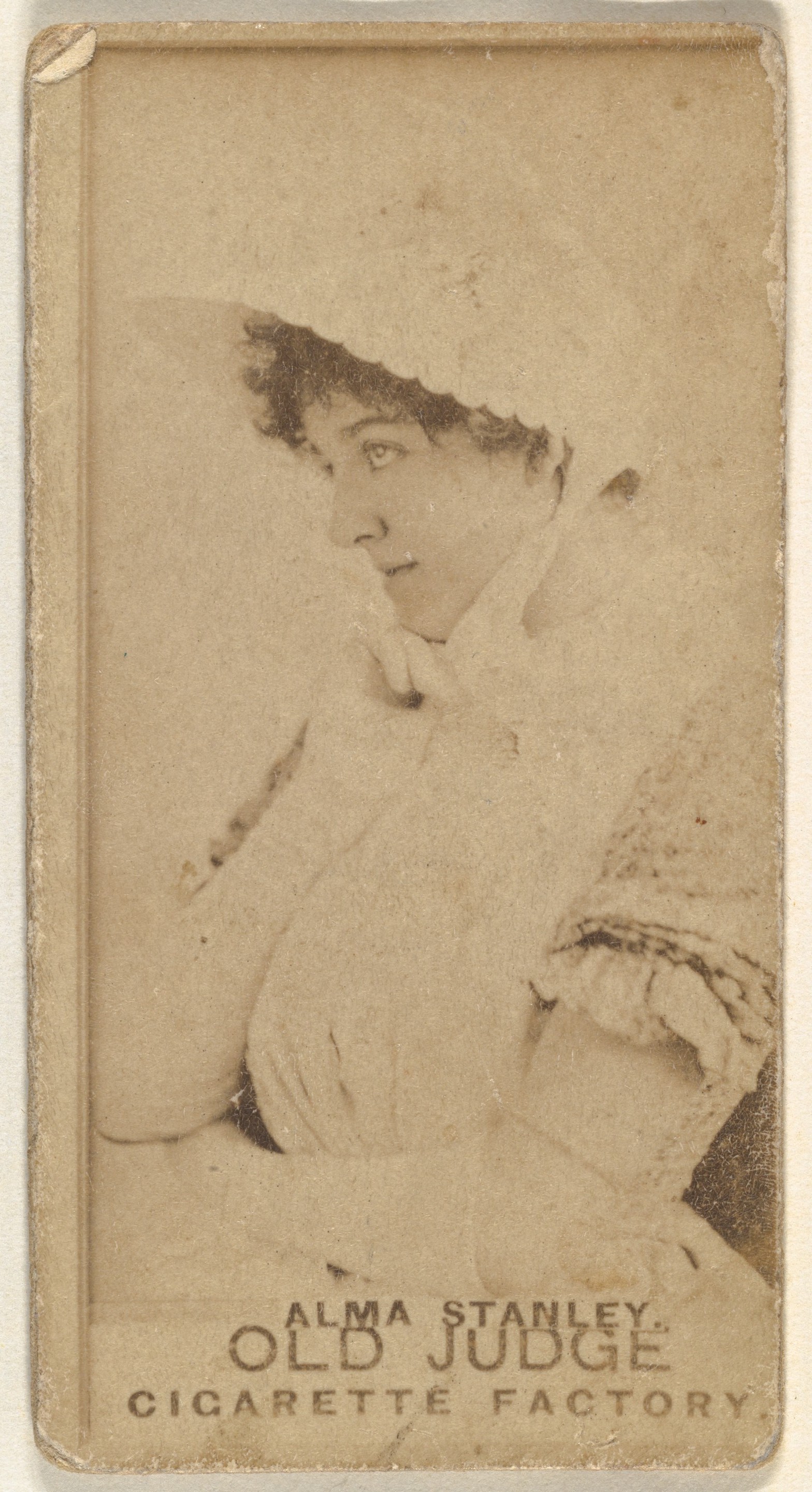 Goodwin & Company, Alma Stanley, from the Actors and Actresses series (N171) for Old Judge Cigarettes