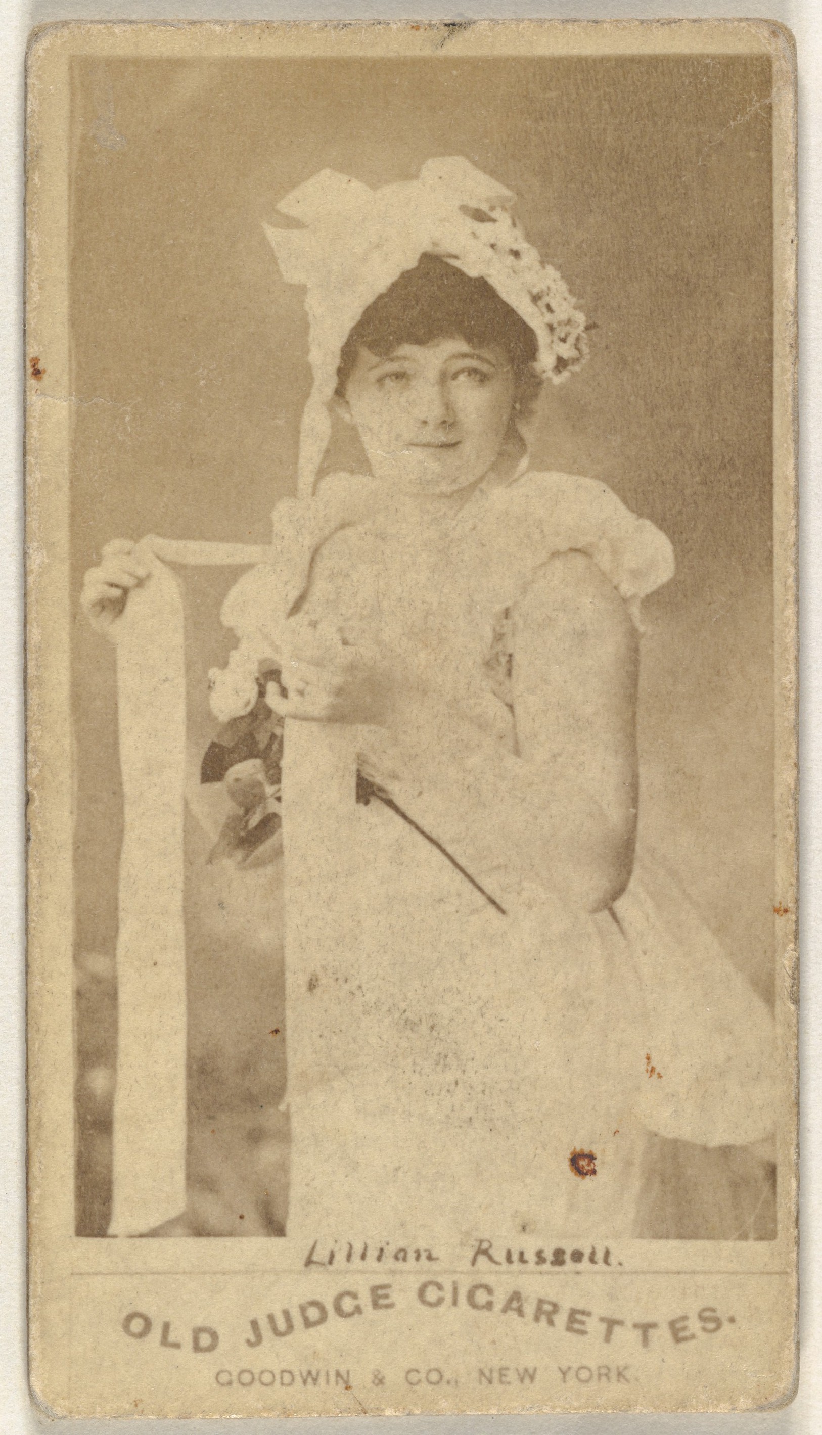 Goodwin & Company, Lillian Russell, from the Actors and Actresses series (N171) for Old Judge Cigarettes