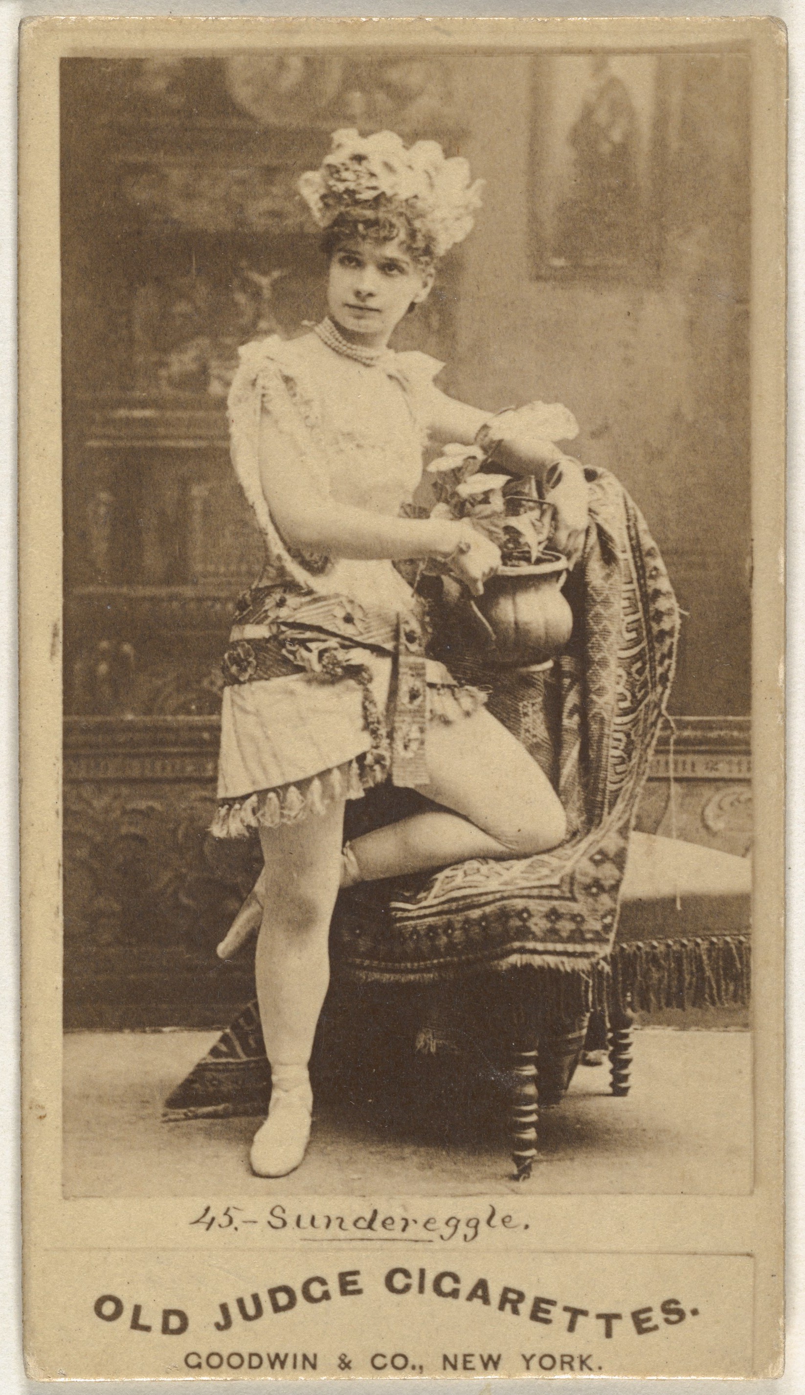 Goodwin & Company, Sundereggle, from the Actors and Actresses series (N171) for Old Judge Cigarettes