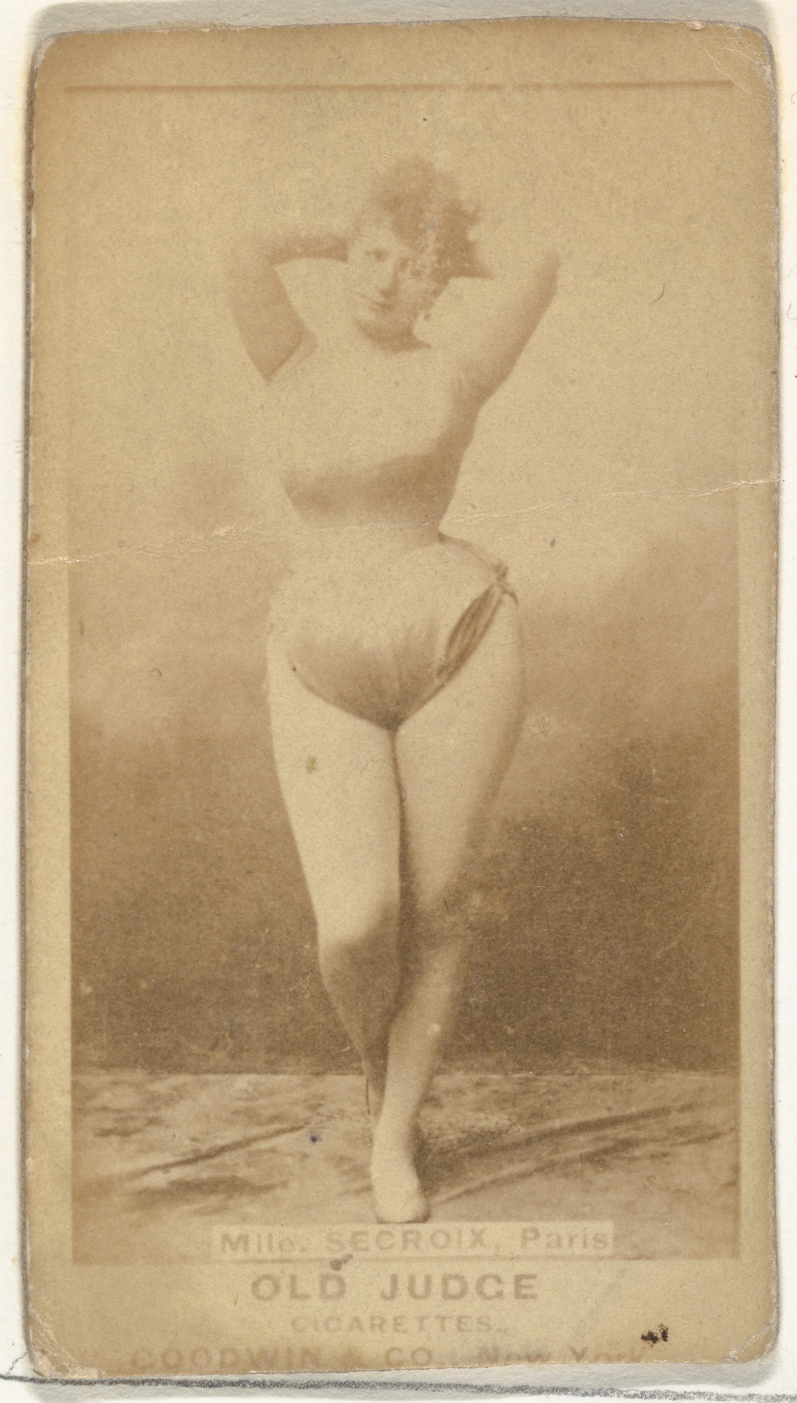 Goodwin & Company, Mlle. Secroix, Paris, from the Actors and Actresses series (N171) for Old Judge Cigarettes