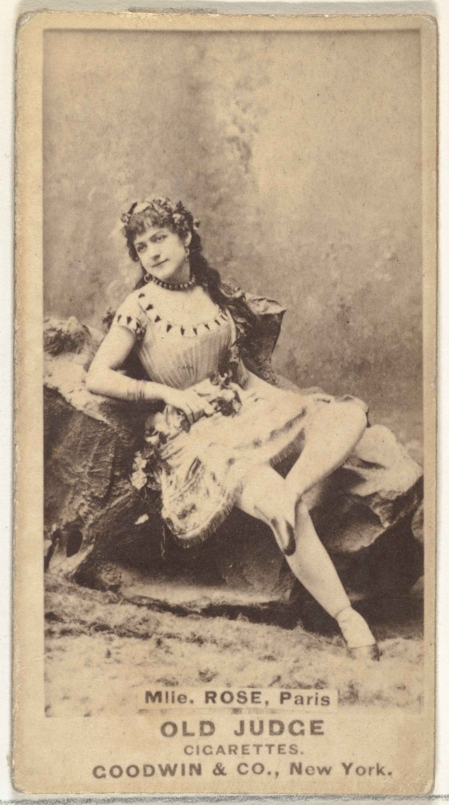 Goodwin & Company, Mlle. Rose, Paris, from the Actors and Actresses series (N171) for Old Judge Cigarettes