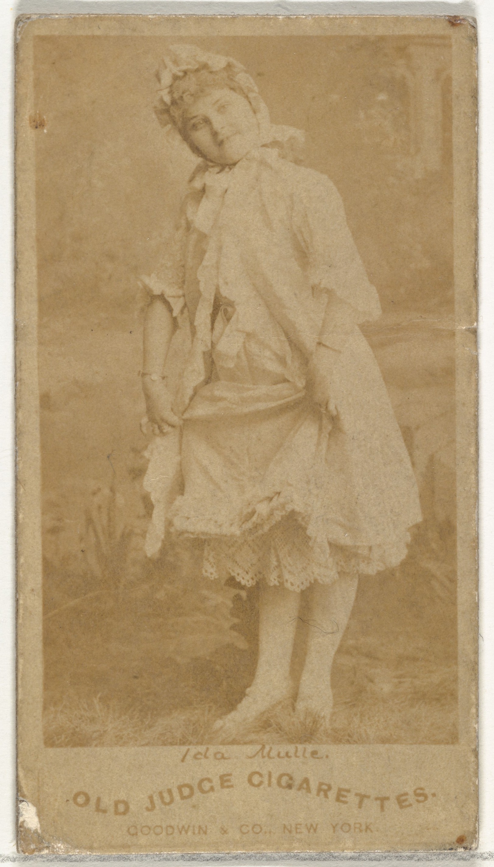 Goodwin & Company, Ida Mulle, from the Actors and Actresses series (N171) for Old Judge Cigarettes