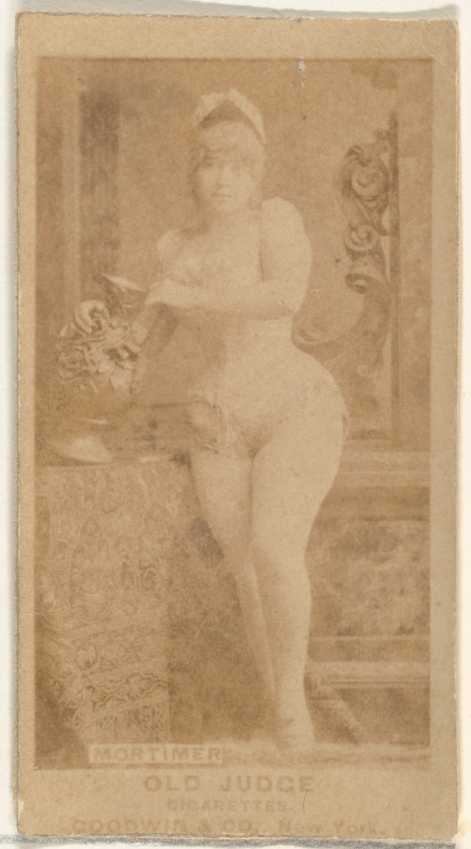 Mortimer, from the Actors and Actresses series (N171) for Old Judge Cigarettes