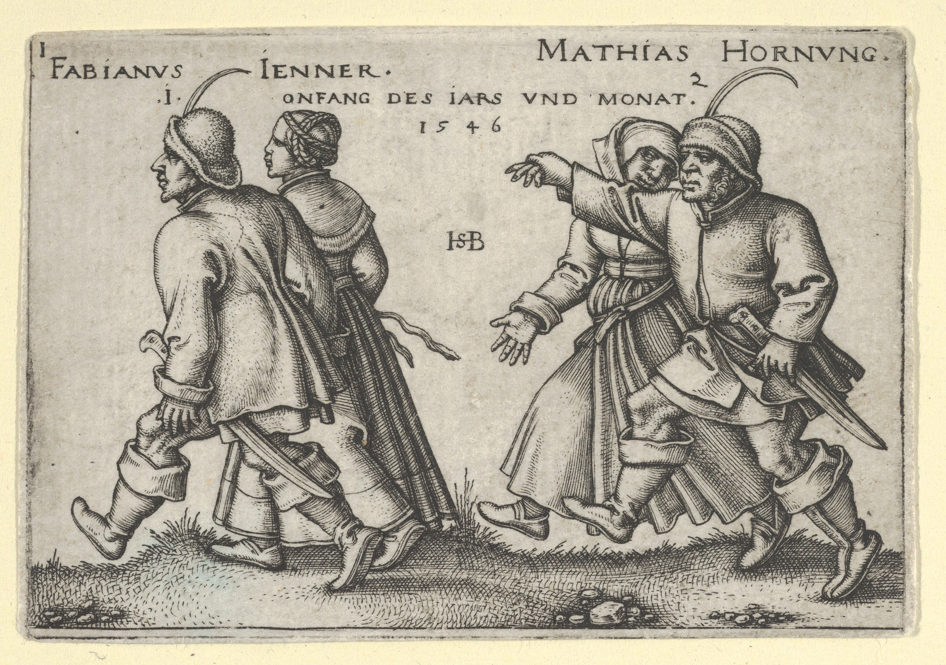 January and February from "The Peasants' Feast" or "The Twelve Months"