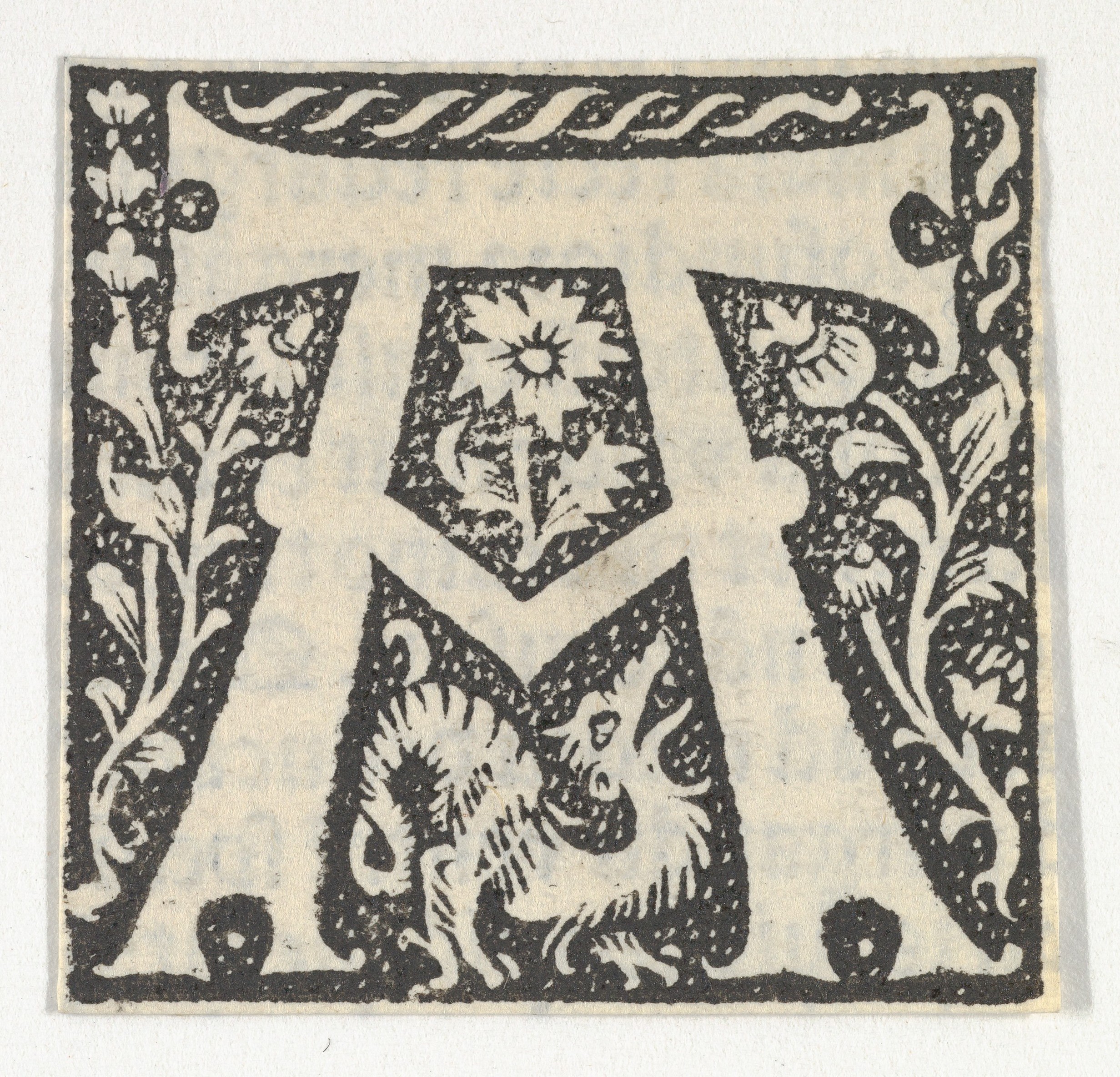 Anonymous, French, 15th century | Decorated Roman alphabet | The