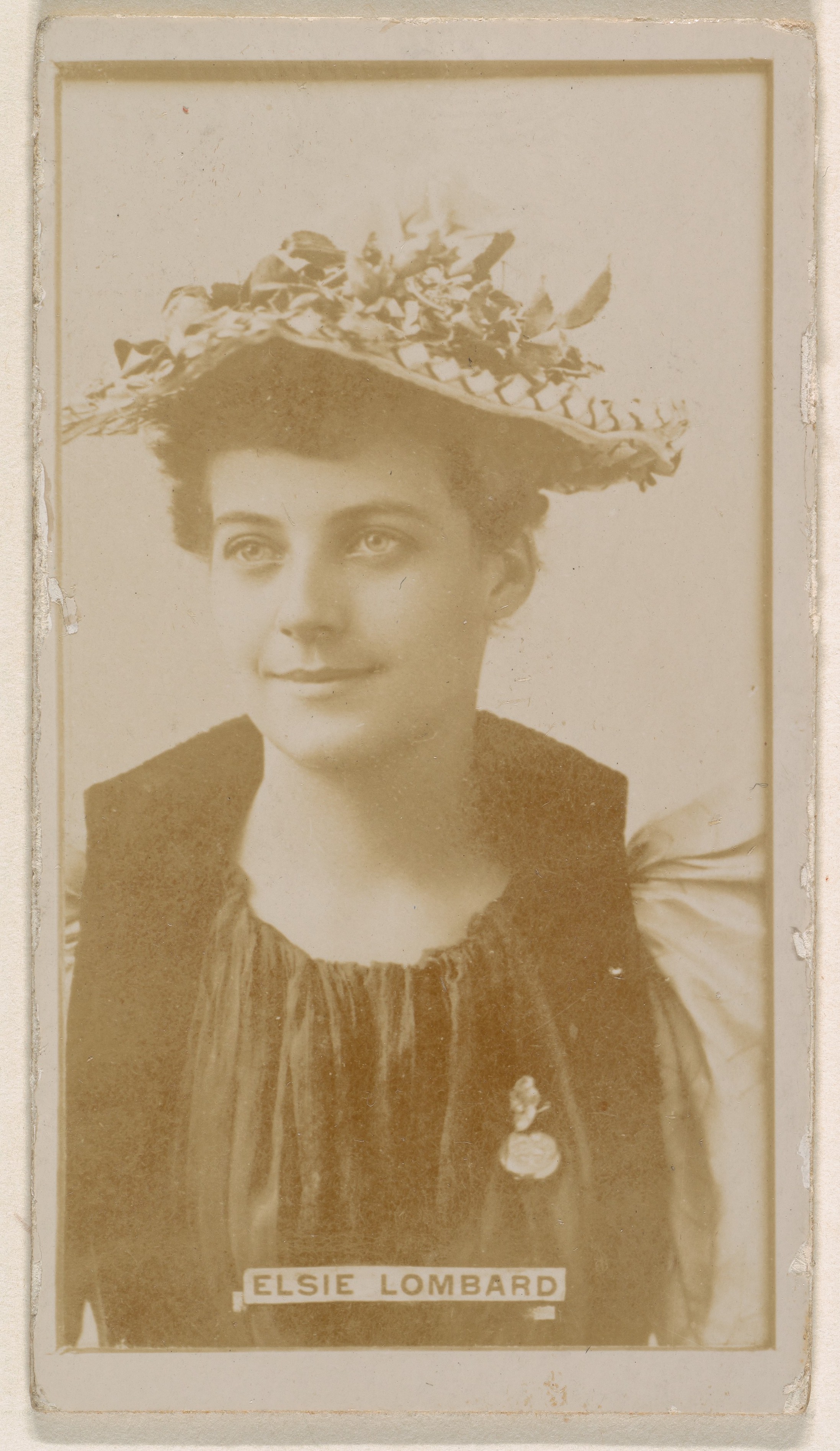 Elsie Lombard, from the Actresses series (N245) issued by Kinney Brothers to promote Sweet Caporal Cigarettes