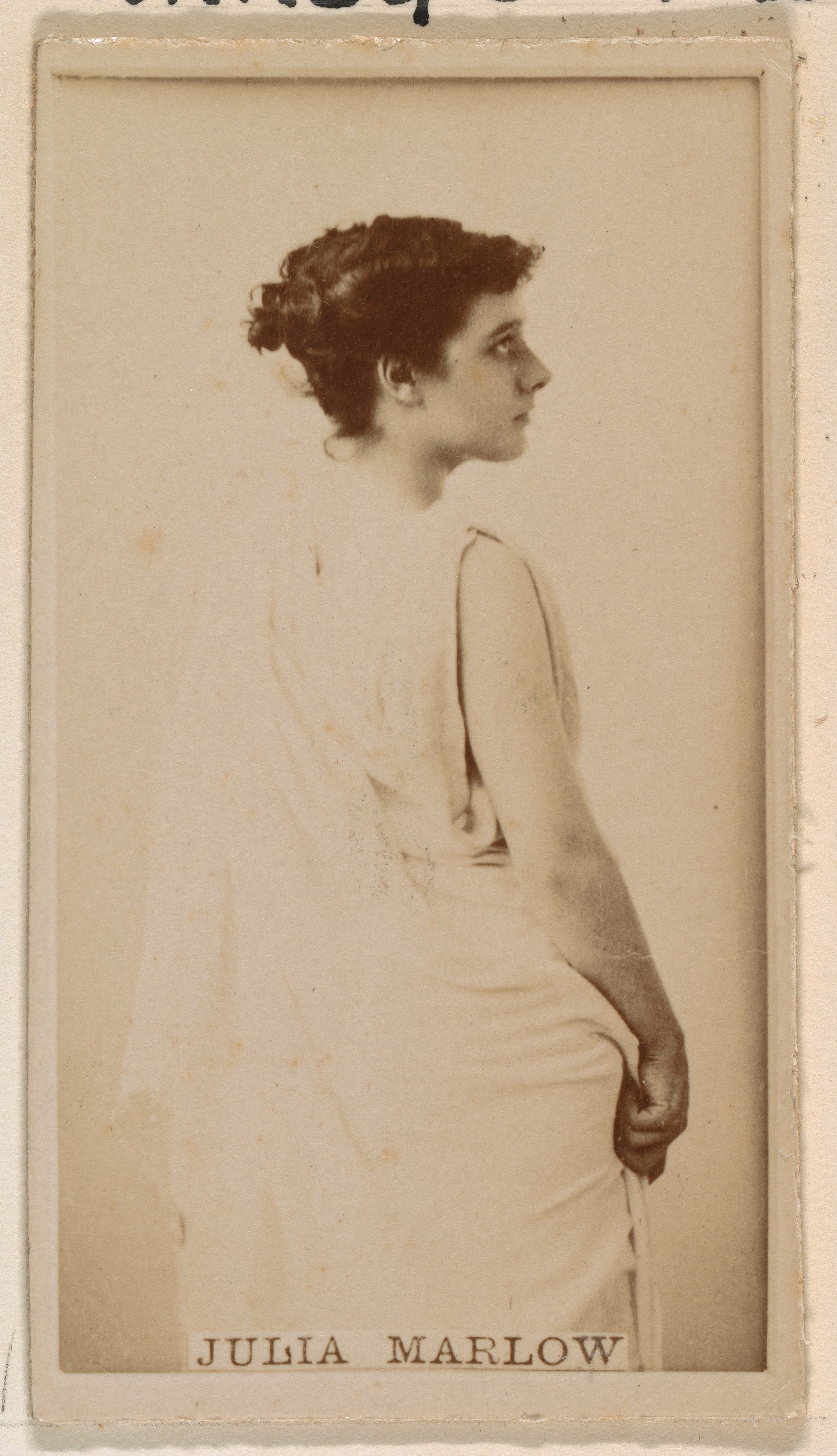 Julia Marlow, from the Actresses series (N245) issued by Kinney Brothers to promote Sweet Caporal Cigarettes