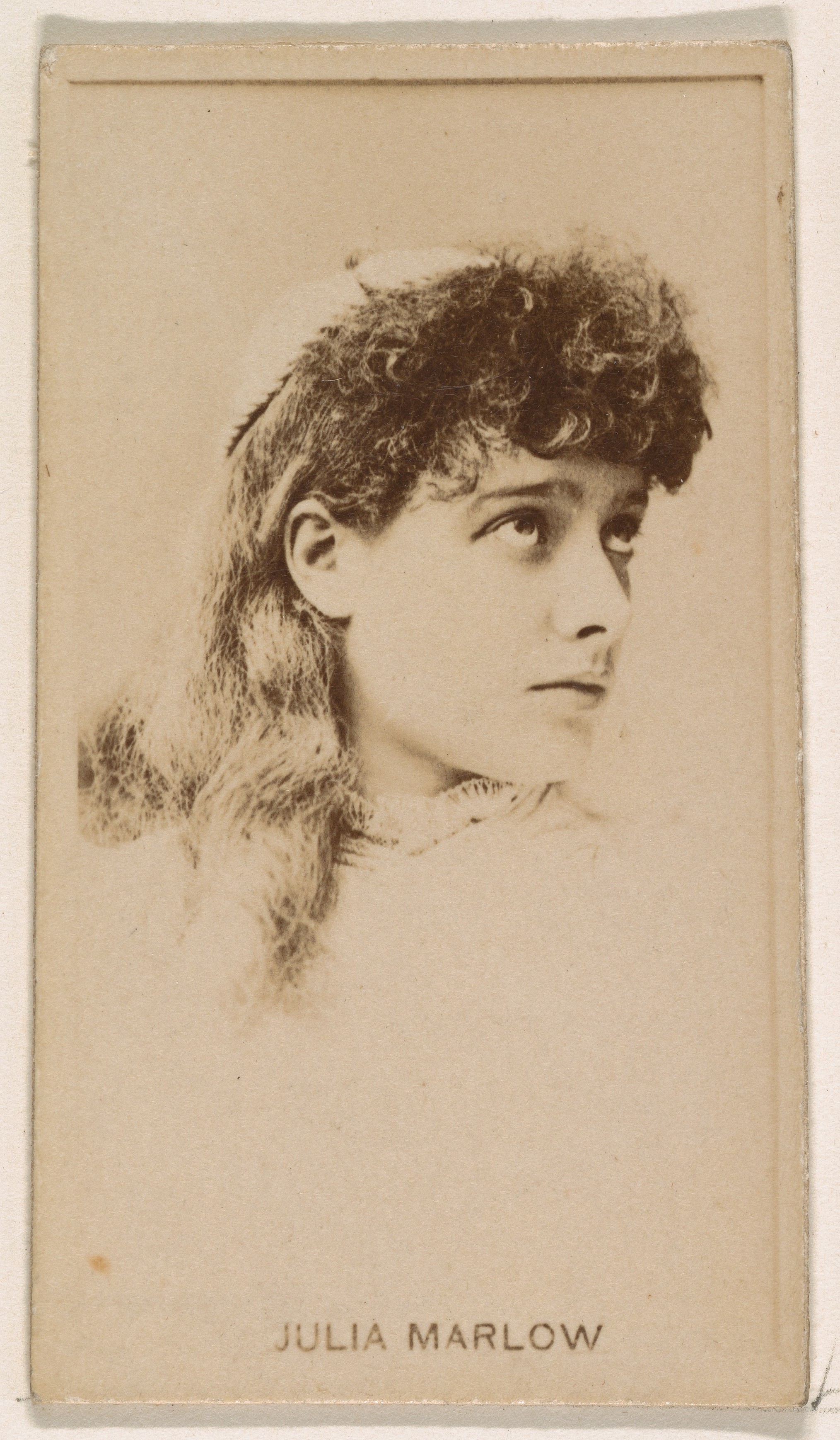 Julia Marlow, from the Actresses series (N245) issued by Kinney Brothers to promote Sweet Caporal Cigarettes