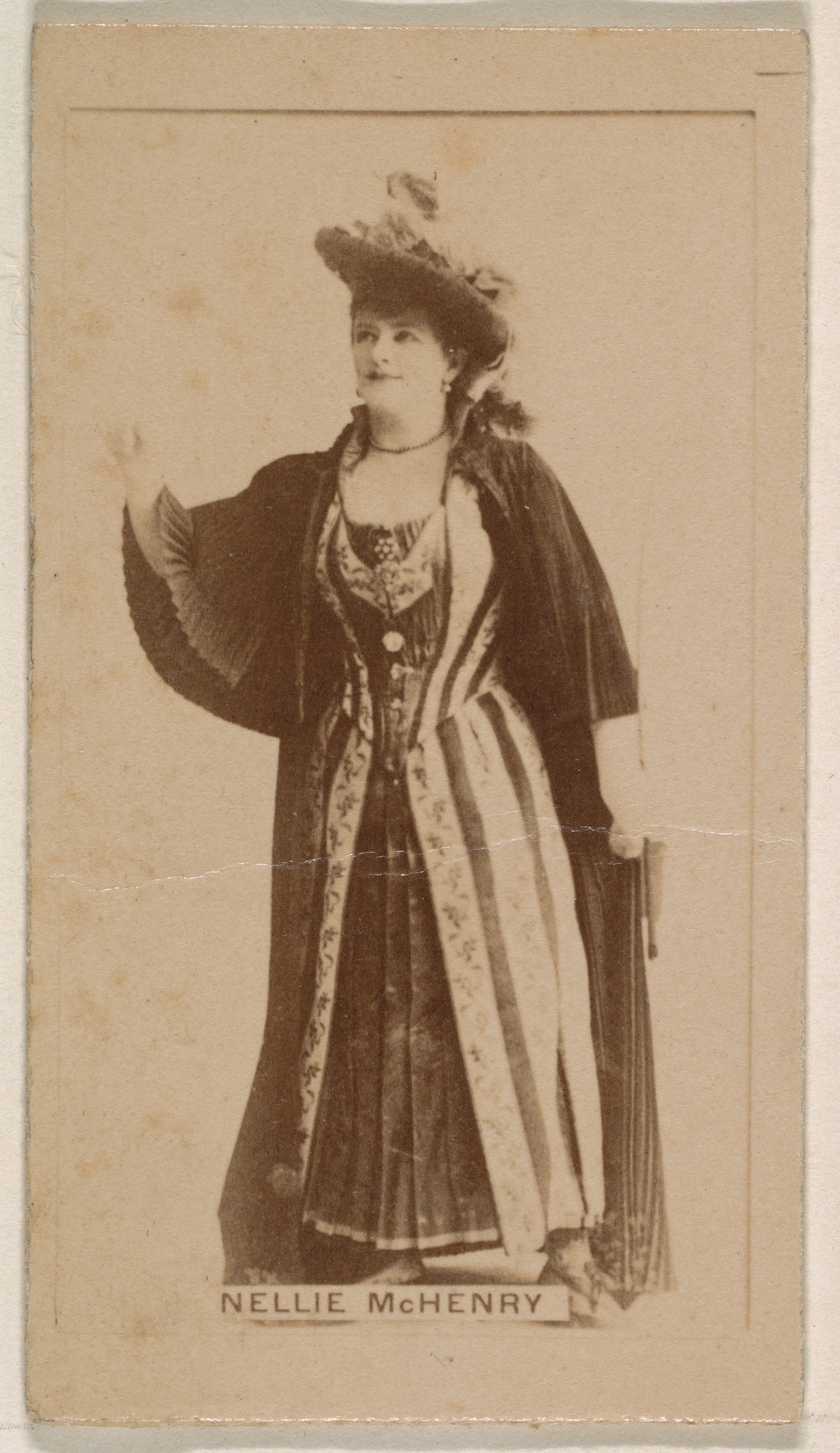 Nellie McHenry, from the Actresses series (N245) issued by Kinney Brothers to promote Sweet Caporal Cigarettes