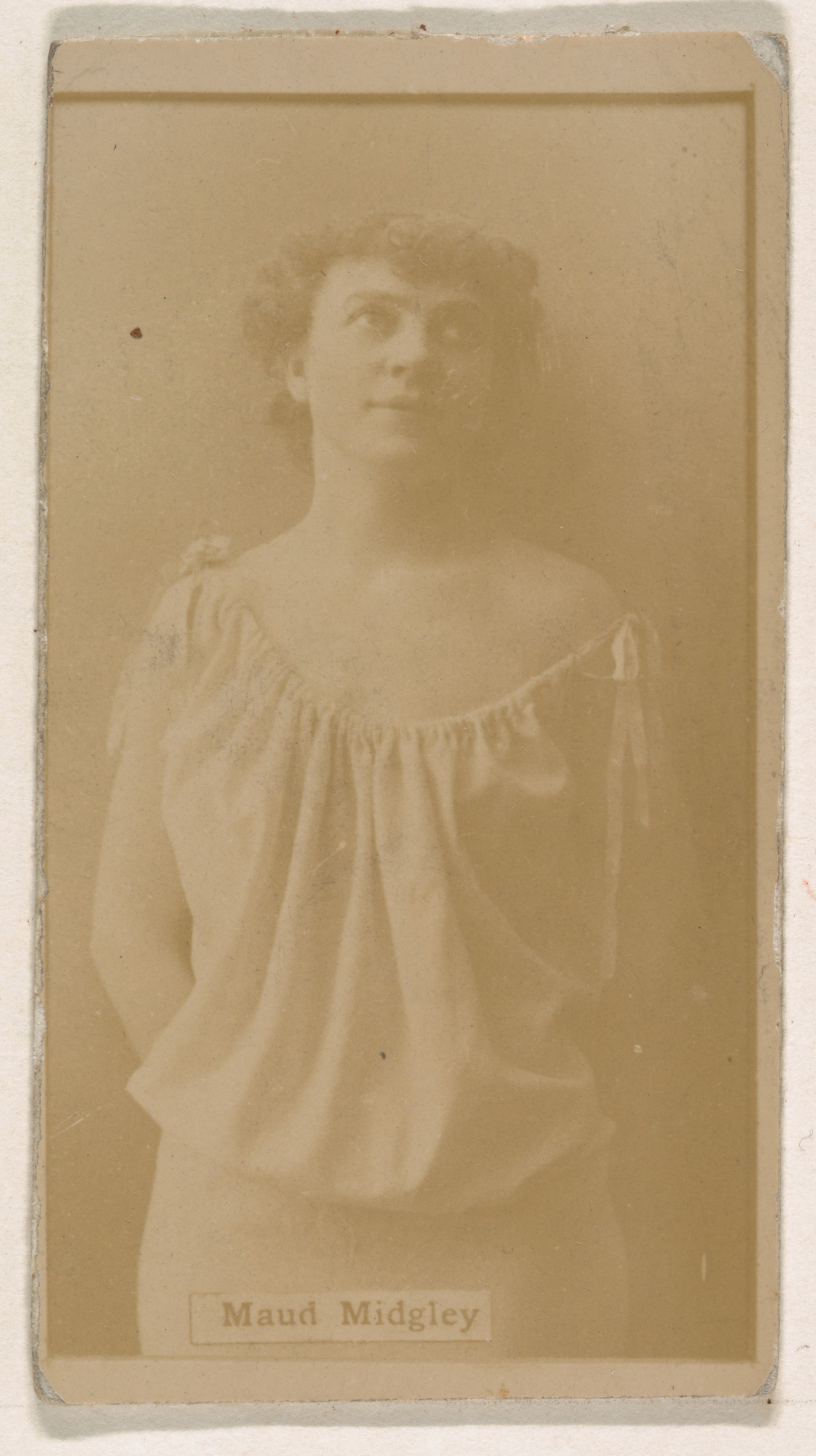 Maud Midgley, from the Actresses series (N245) issued by Kinney Brothers to promote Sweet Caporal Cigarettes