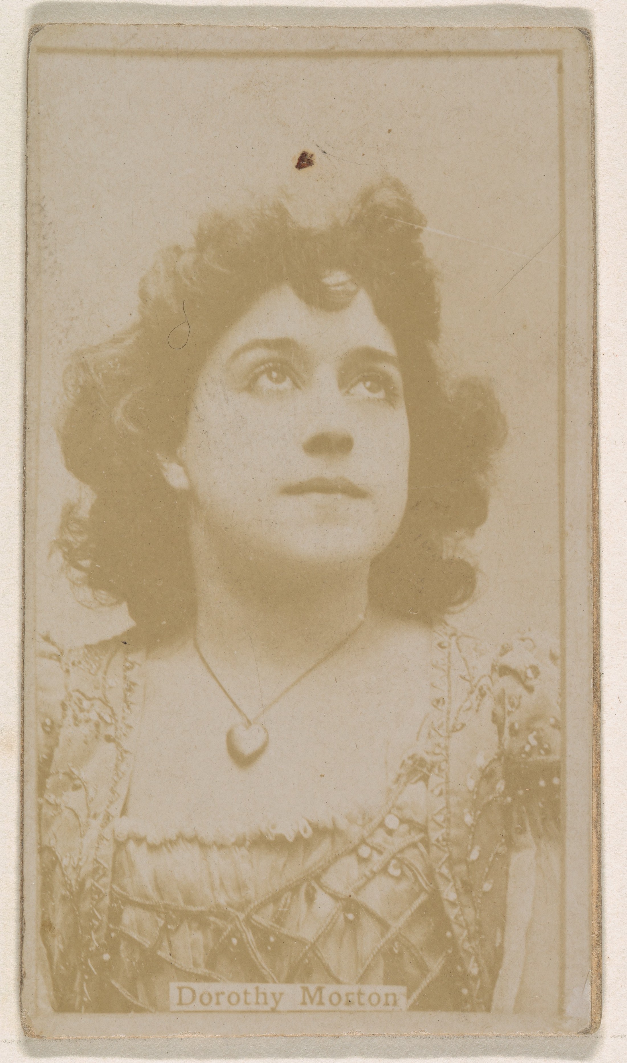 Dorothy Morton, from the Actresses series (N245) issued by Kinney Brothers to promote Sweet Caporal Cigarettes