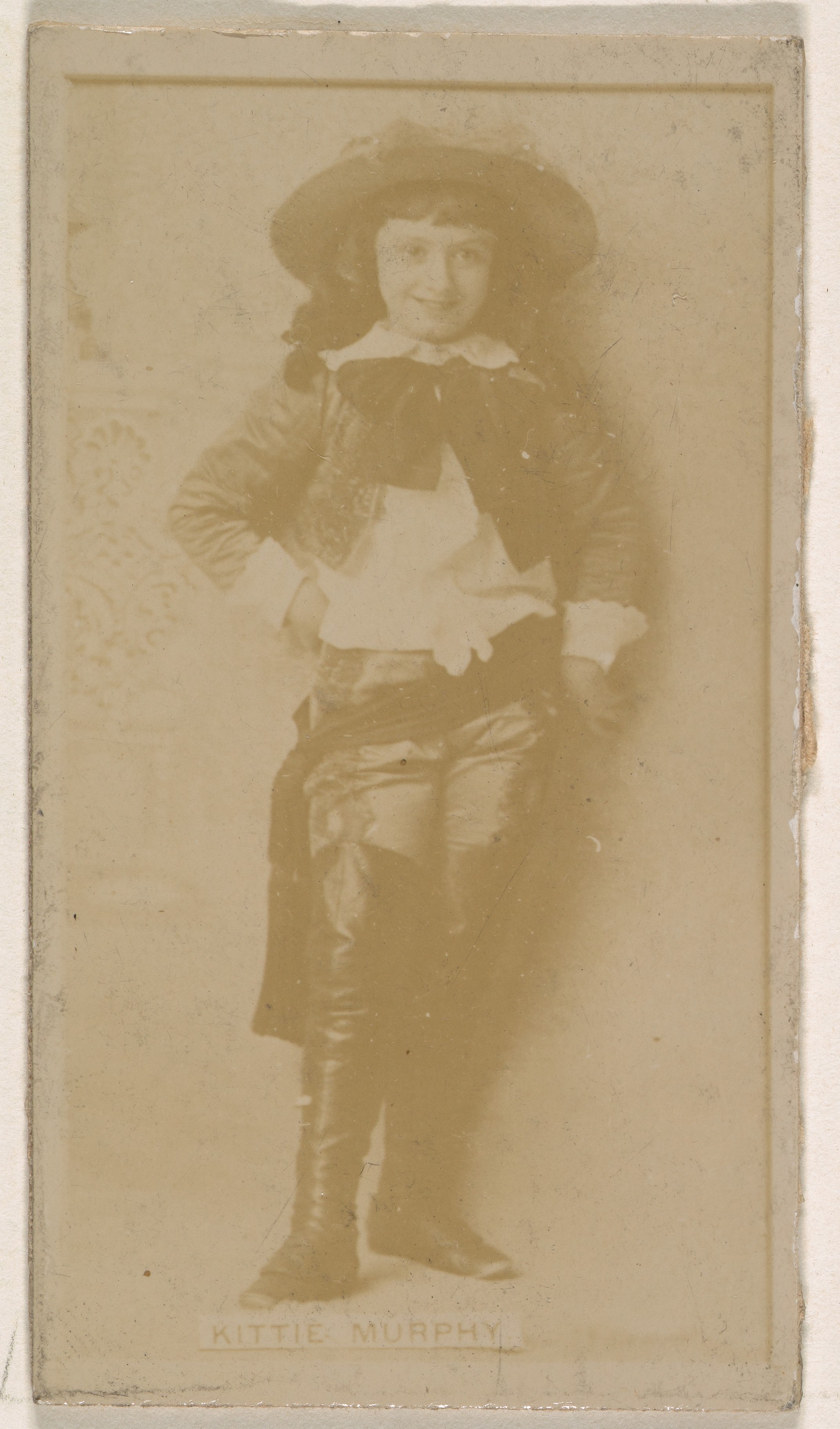 Kinney Brothers Tobacco Company, Kittie Murphy, from the Actresses series (N245) issued by Kinney Brothers to promote Sweet Caporal Cigarettes