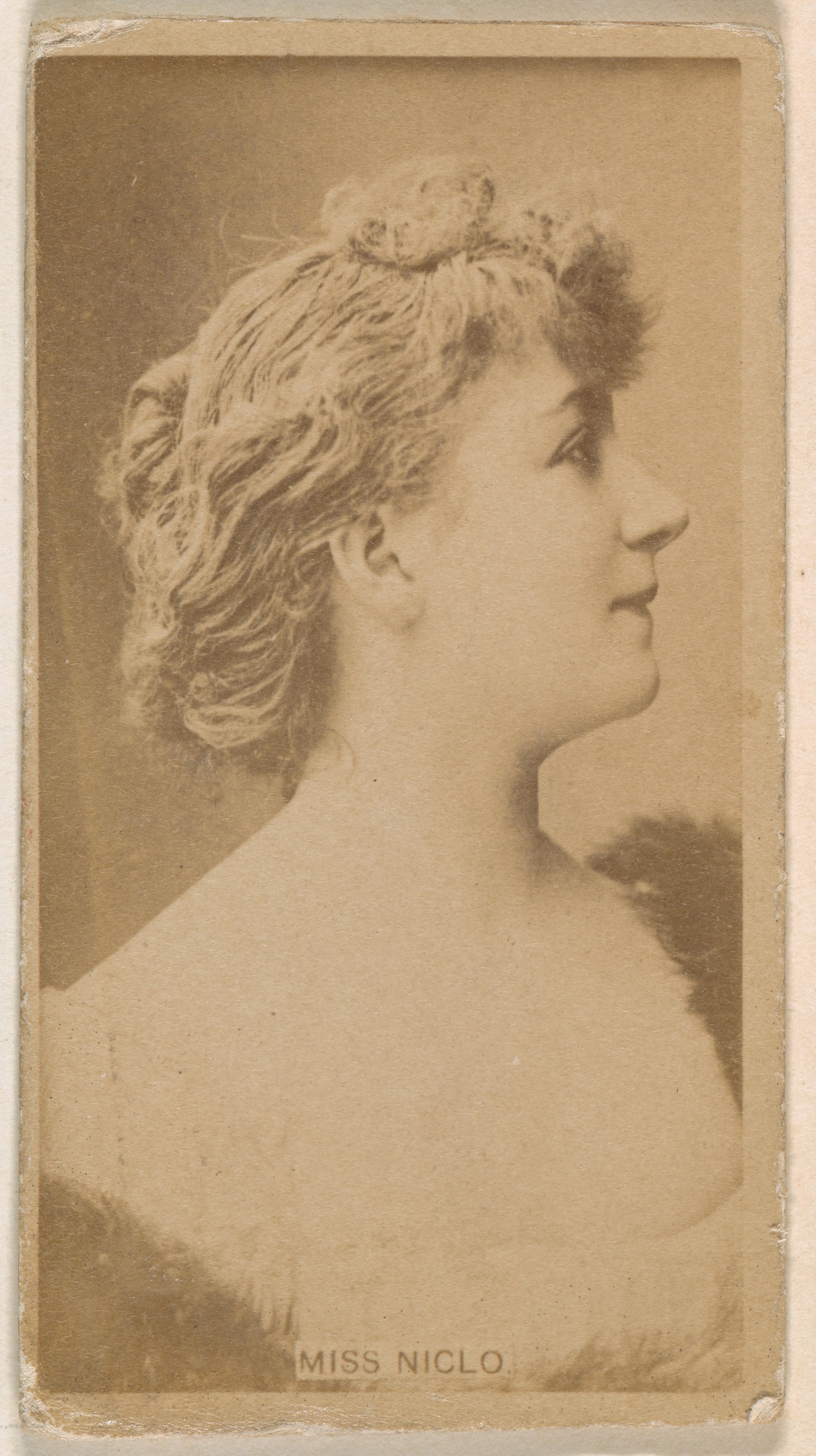 Issued By Kinney Brothers Tobacco Company Miss Niglo From The Actresses Series N245 Issued