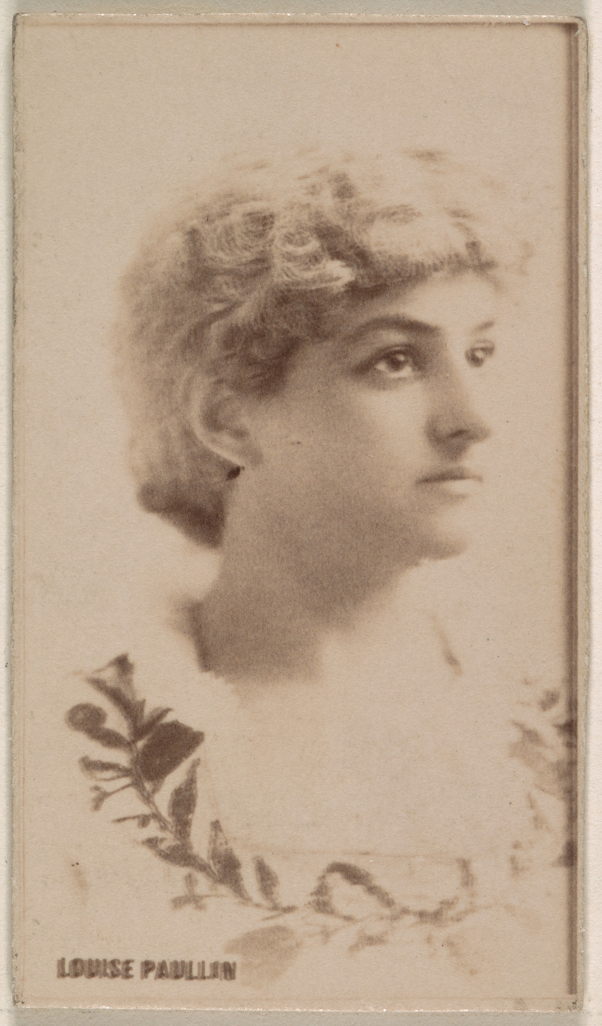 Louise Paullin, from the Actresses series (N245) issued by Kinney Brothers to promote Sweet Caporal Cigarettes