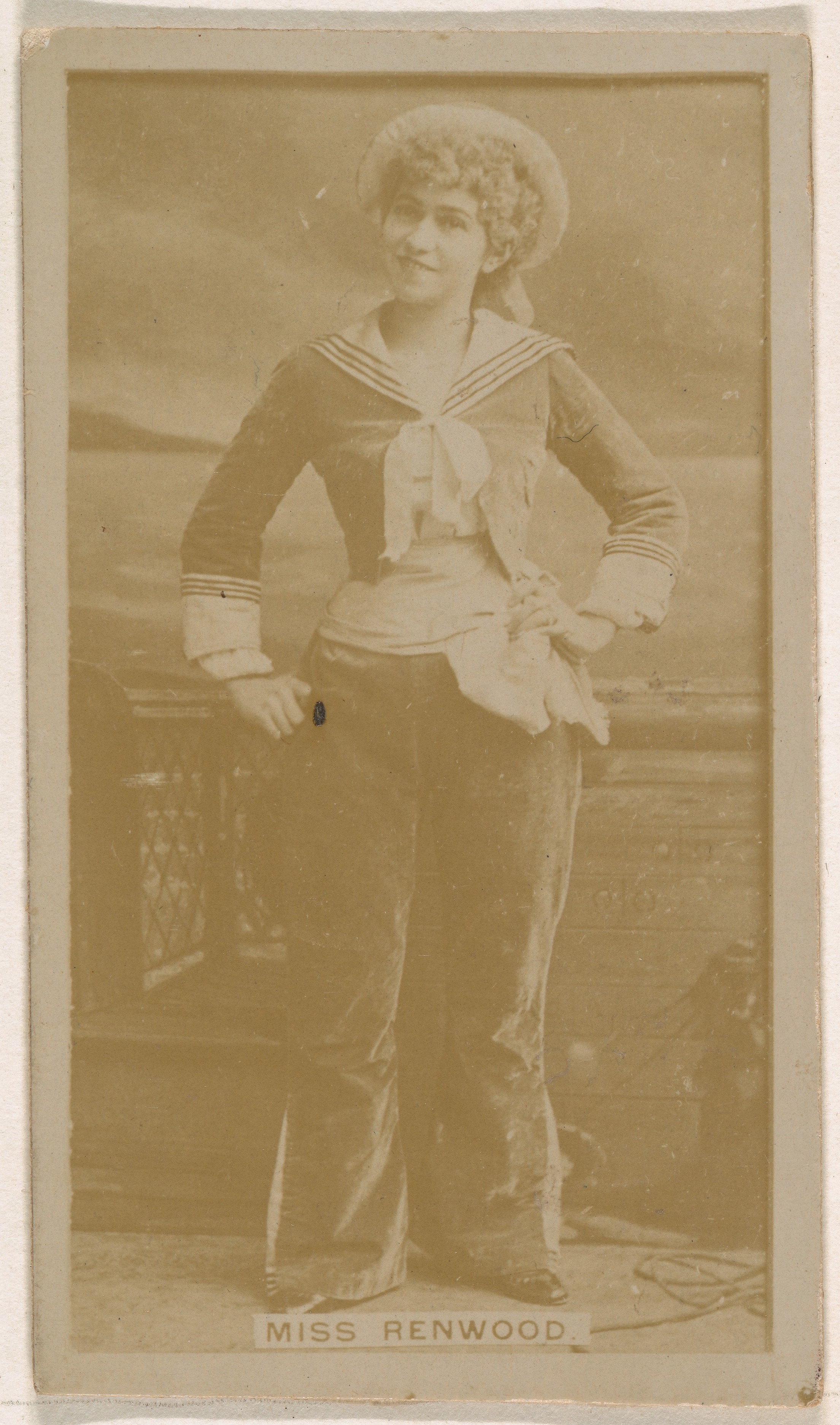 Kinney Brothers Tobacco Company, Miss Renwood, from the Actresses series (N245) issued by Kinney Brothers to promote Sweet Caporal Cigarettes