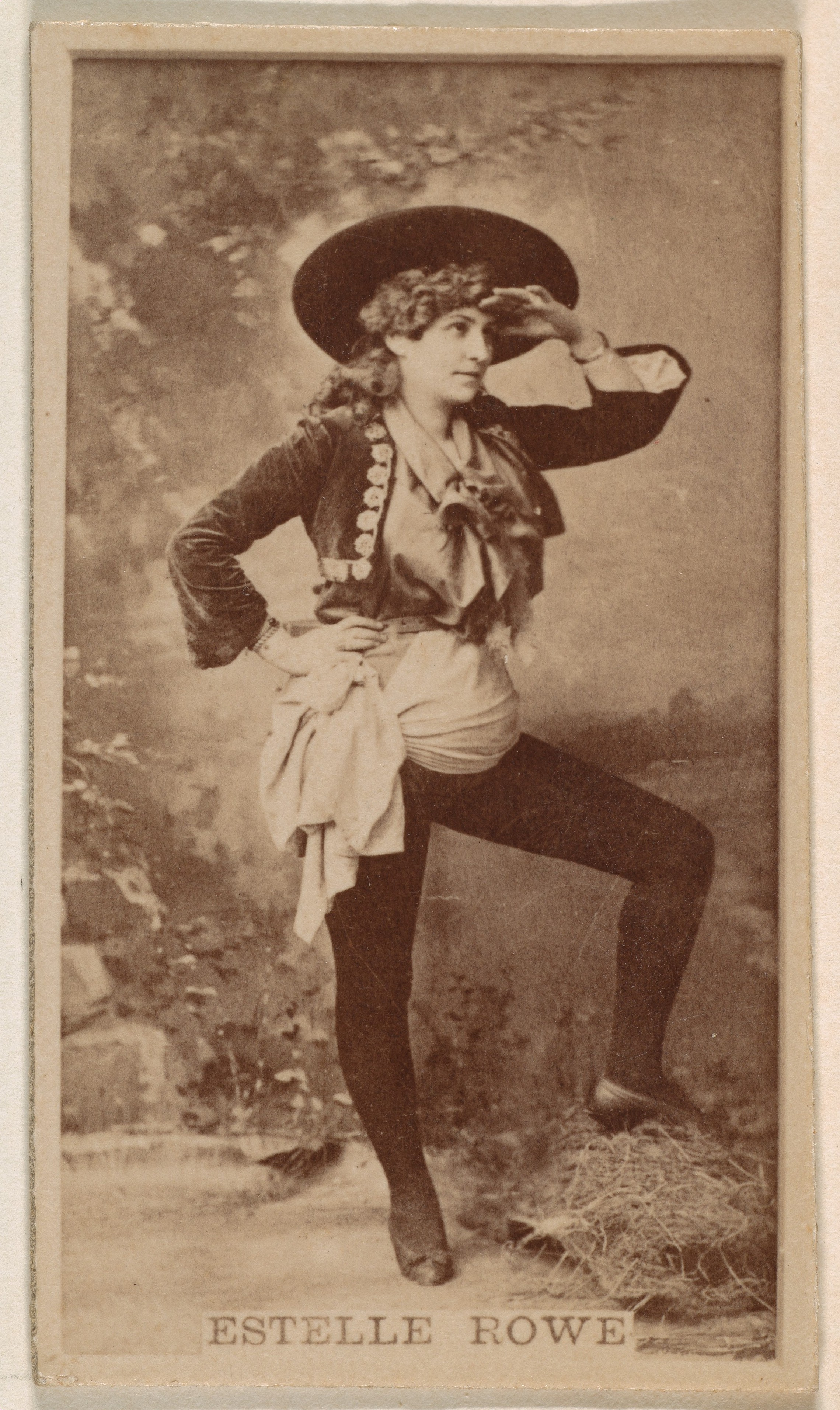 Estelle Rowe, from the Actresses series (N245) issued by Kinney Brothers to promote Sweet Caporal Cigarettes