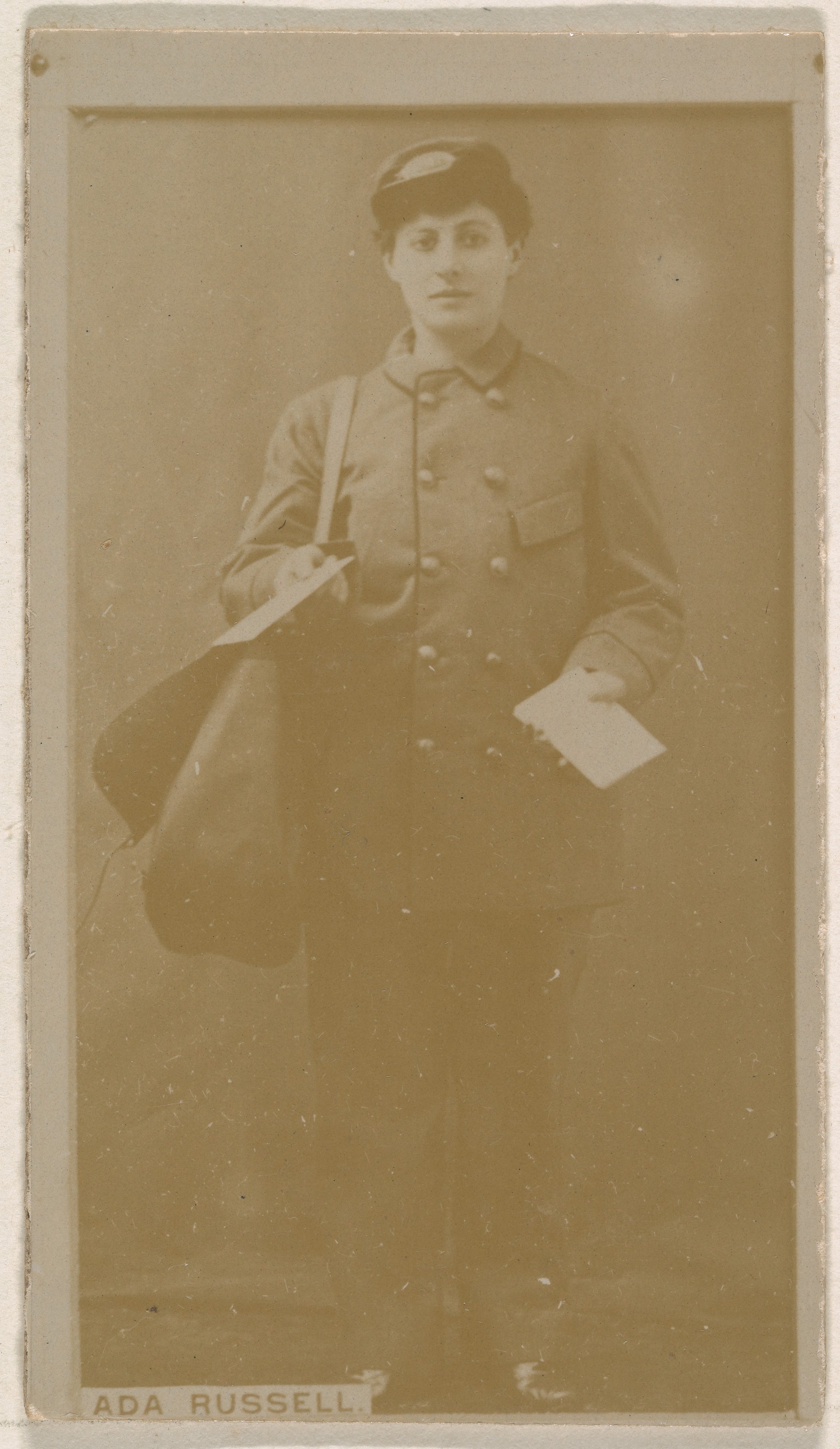 Ada Russell, from the Actresses series (N245) issued by Kinney Brothers to promote Sweet Caporal Cigarettes