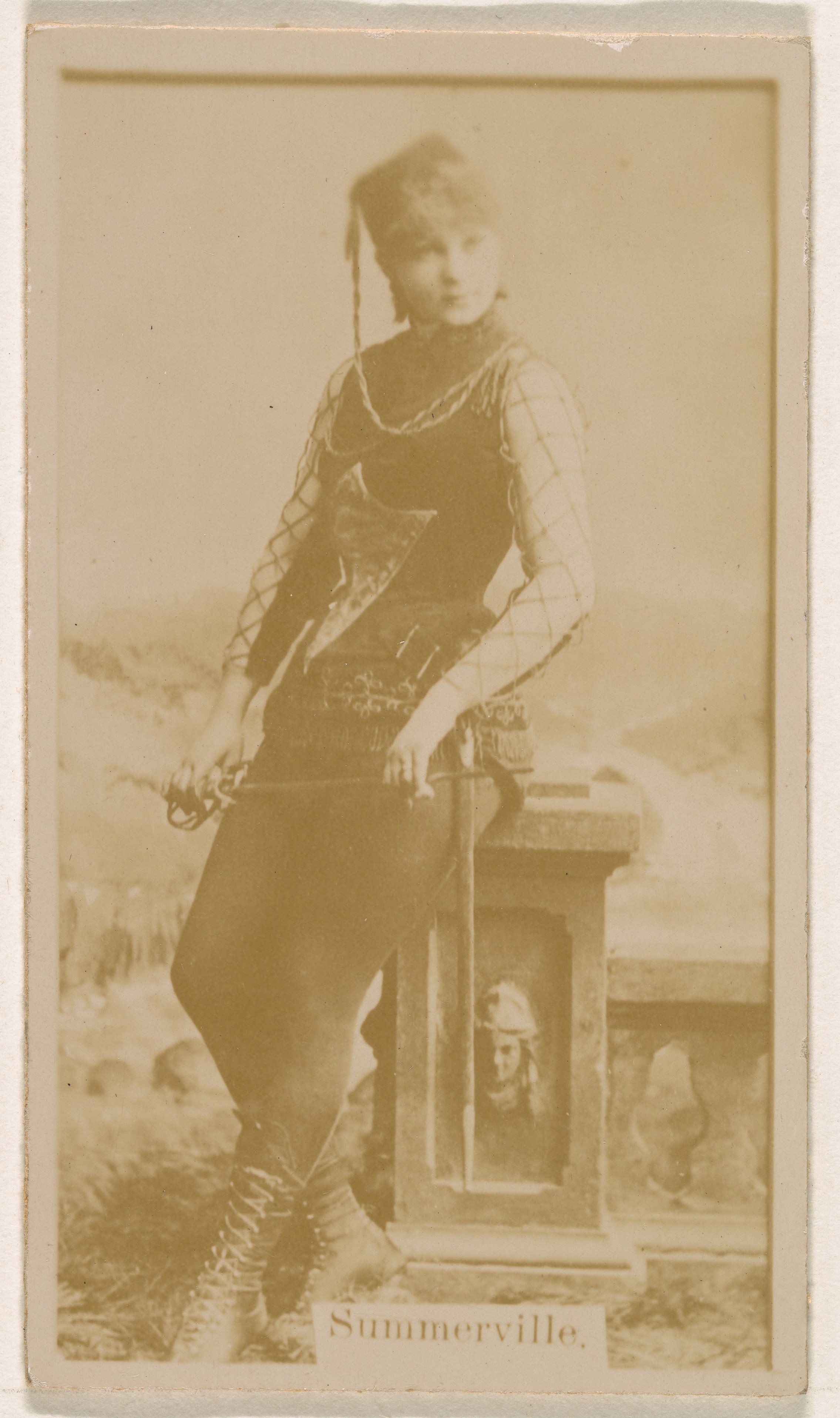 Issued By Kinney Brothers Tobacco Company Miss Annie Summerville From The Actresses Series