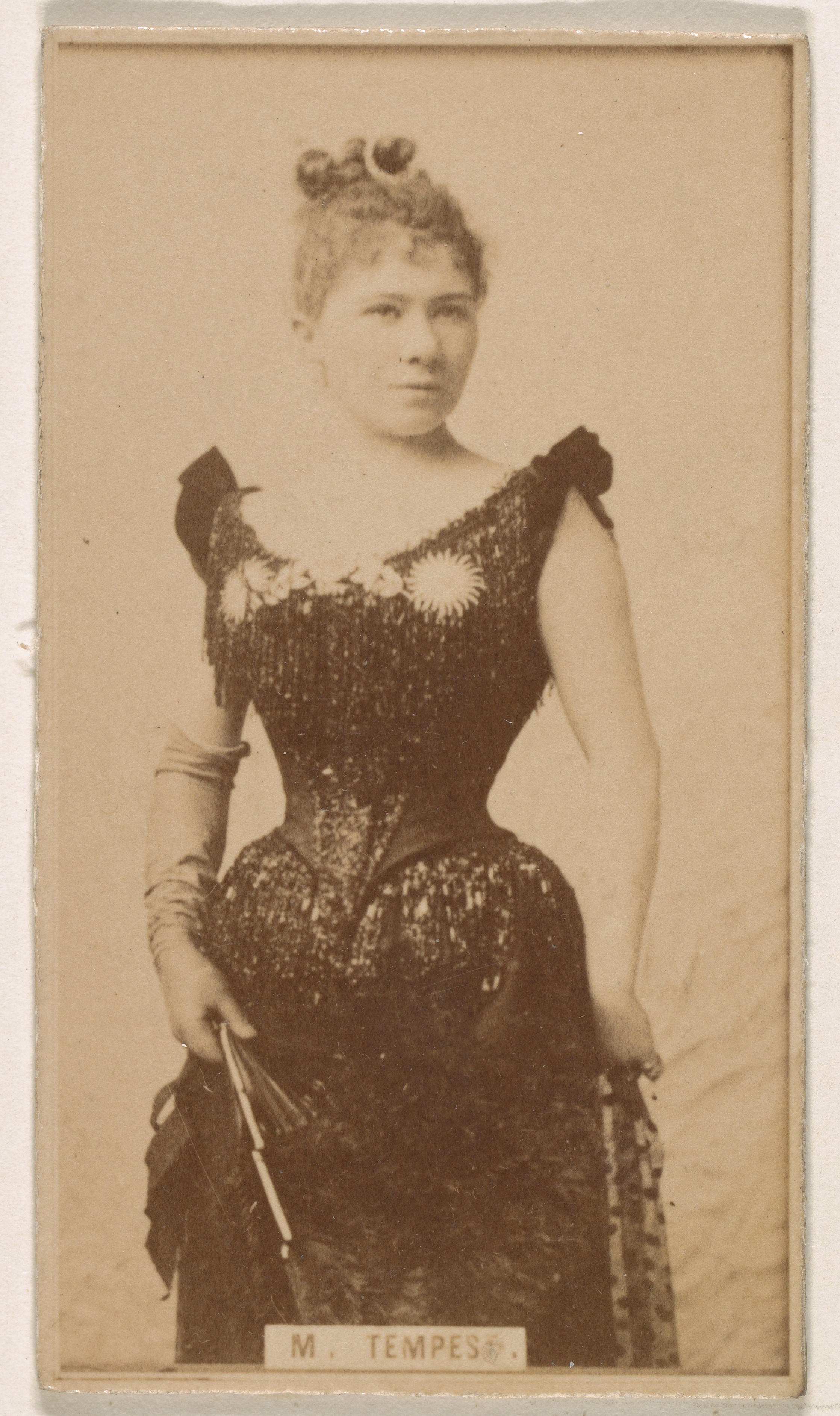 Marie Tempest, from the Actresses series (N245) issued by Kinney Brothers to promote Sweet Caporal Cigarettes